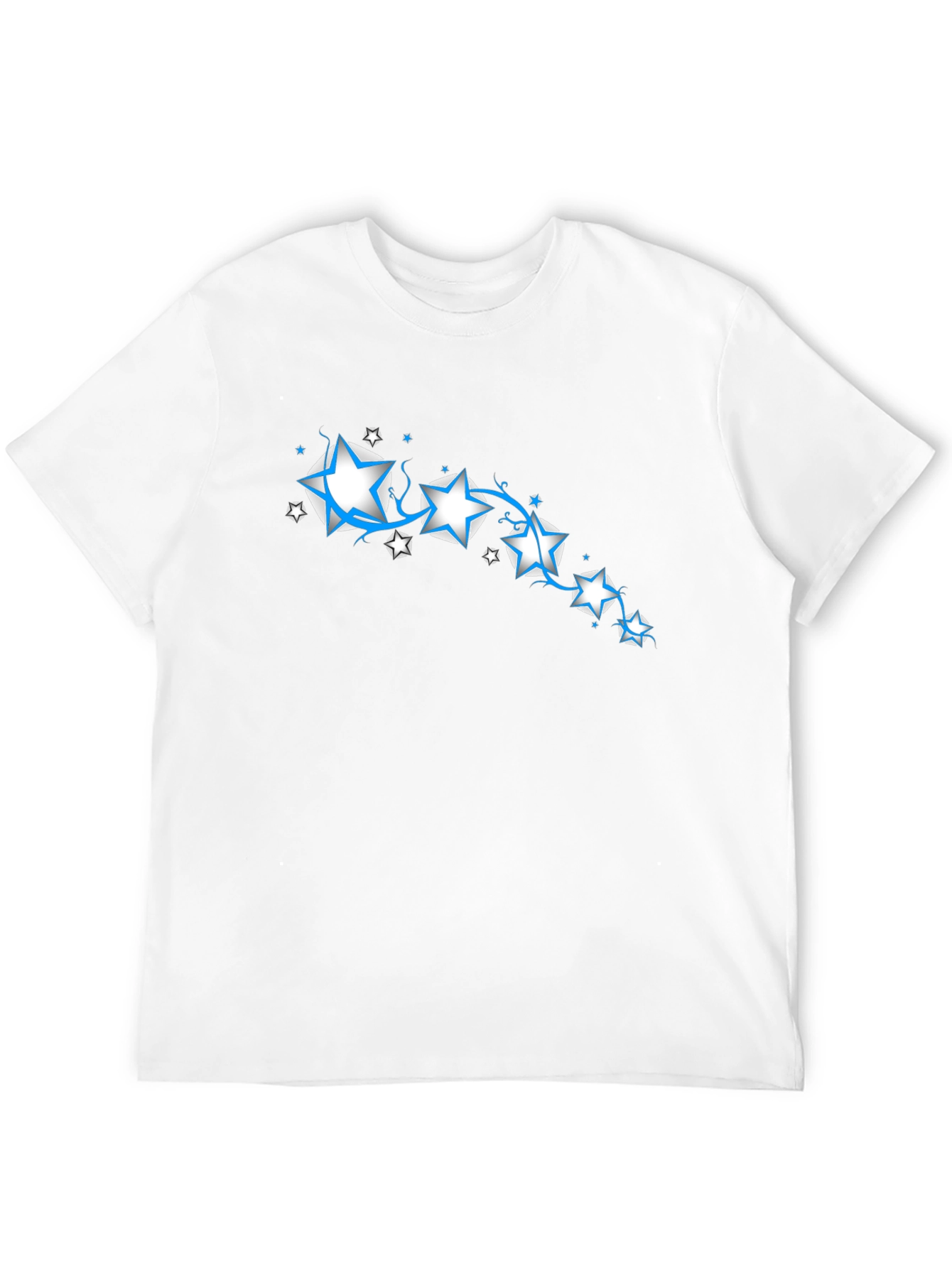 Star Design Black T-Shirt