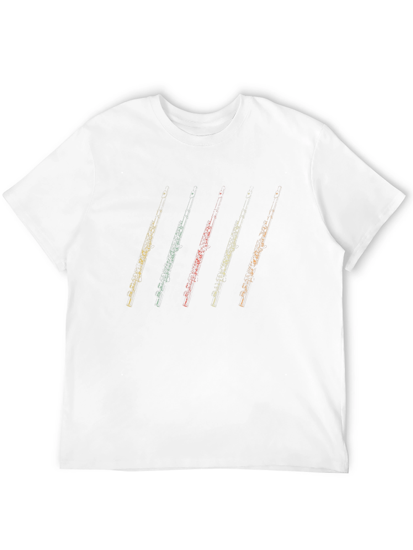 Oboe Retro Style Black T-Shirt