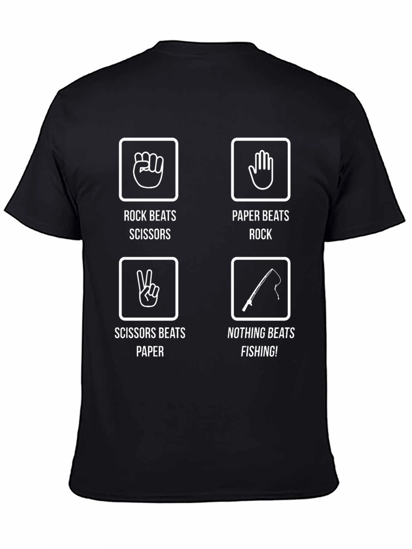 Rock Paper Scissors Fishing T-Shirt