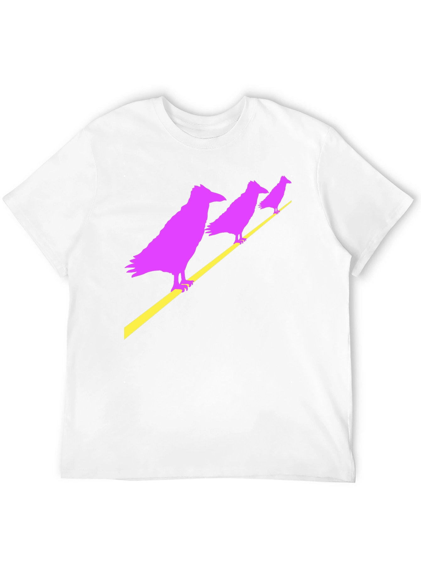 Raven Graphic Tee - Mens Black Crew Neck T-Shirt