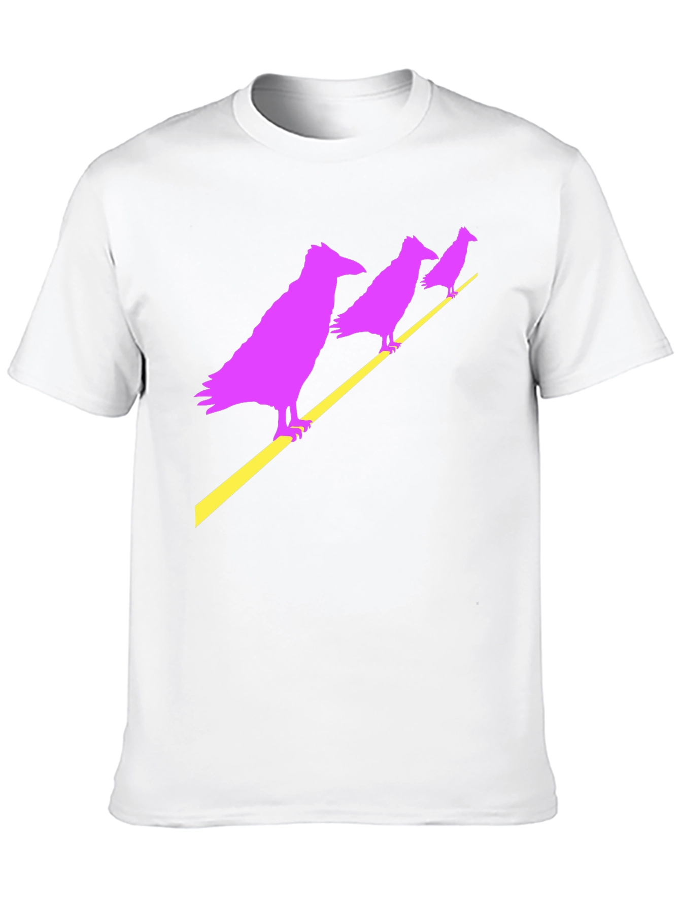 Raven Graphic Tee - Mens Black Crew Neck T-Shirt