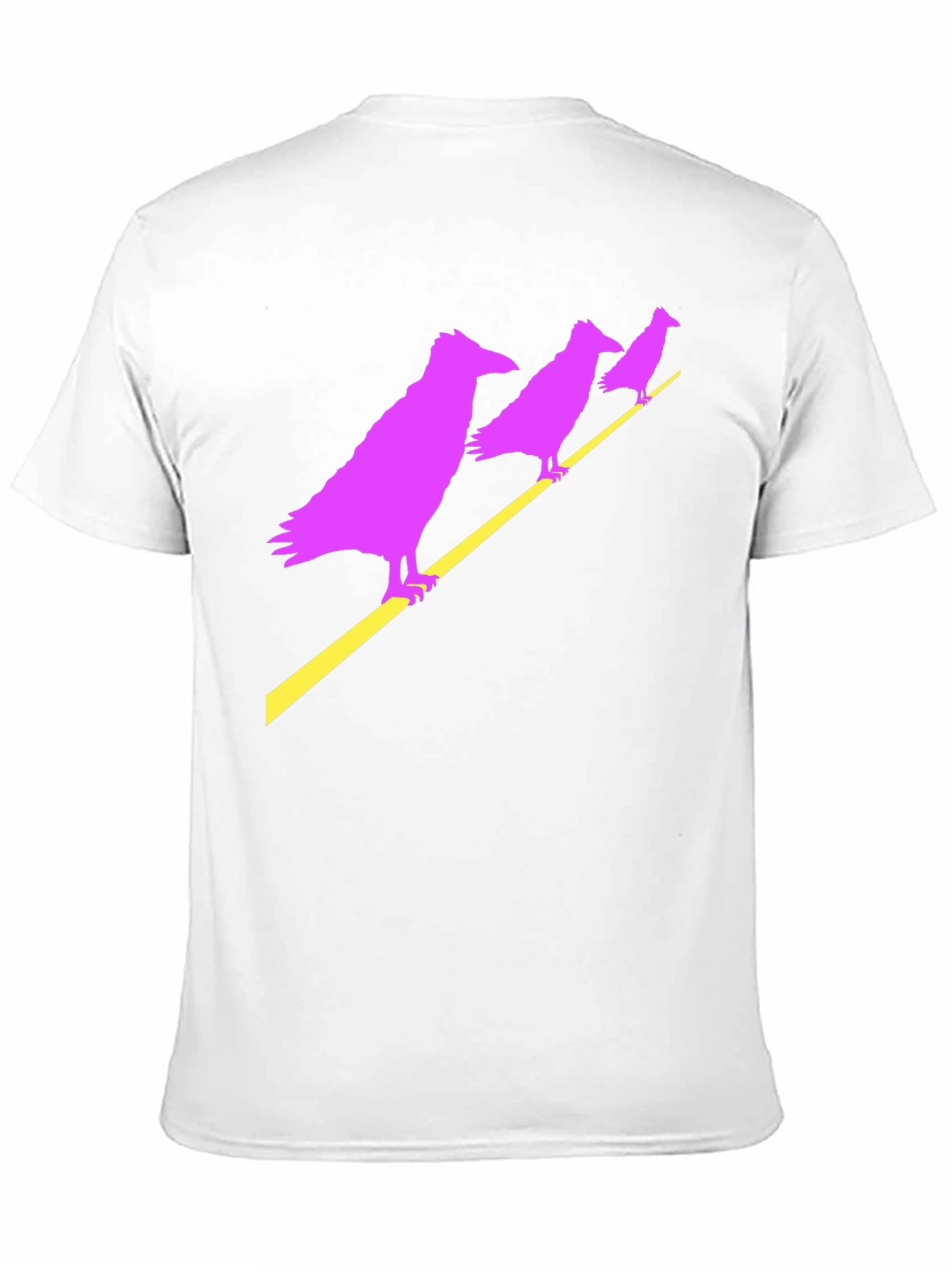 Raven Graphic Tee - Mens Black Crew Neck T-Shirt