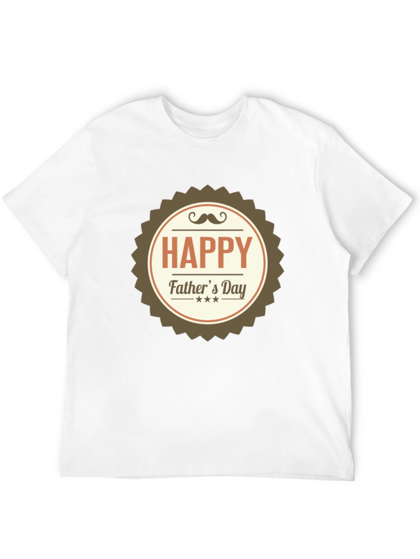 Happy Fathers Day T-Shirt - Black Cotton