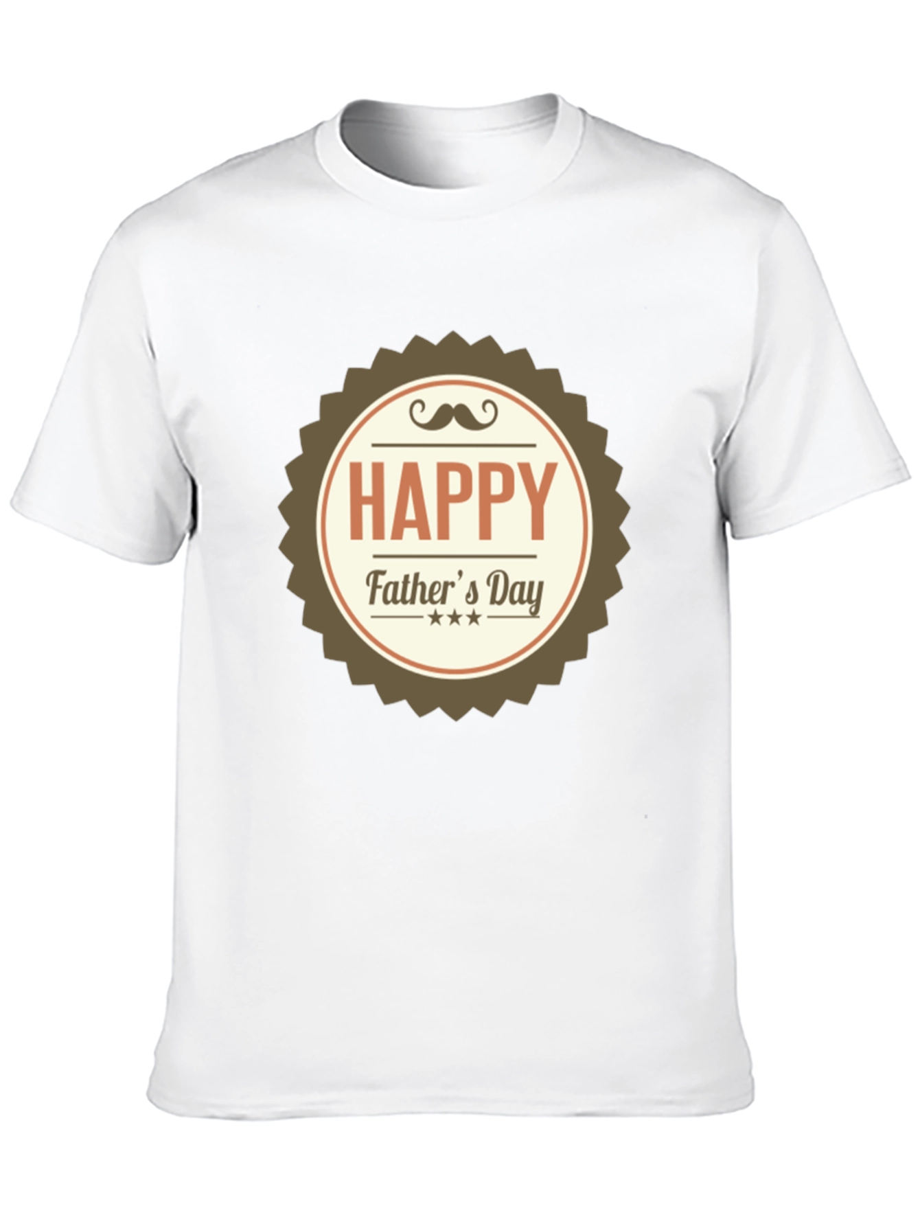 Happy Fathers Day T-Shirt - Black Cotton