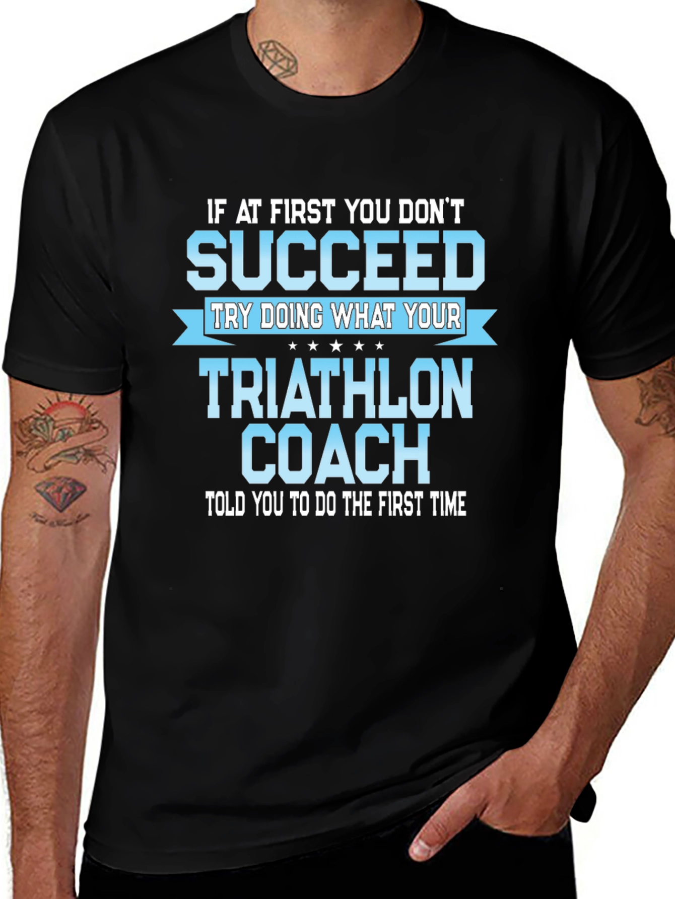 Triathlon Coach Funny T-Shirt