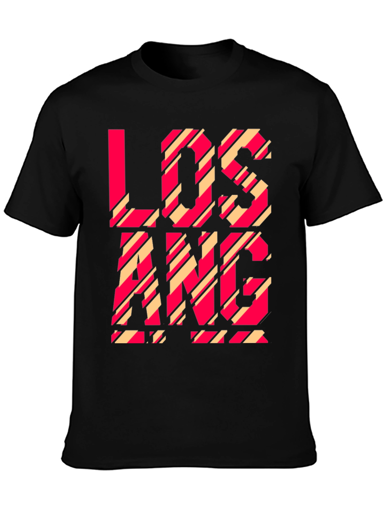 Los Angeles Striped Graphic Tee