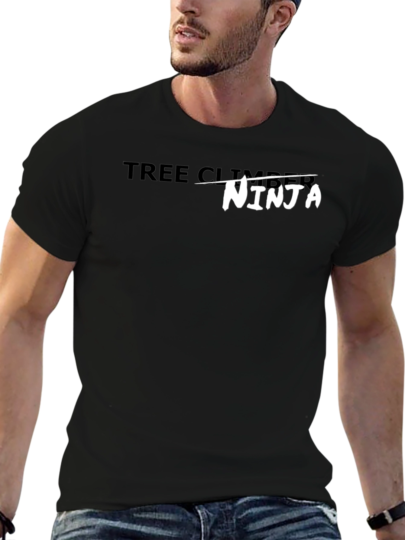 Tree Climbing Ninja T-Shirt - Black