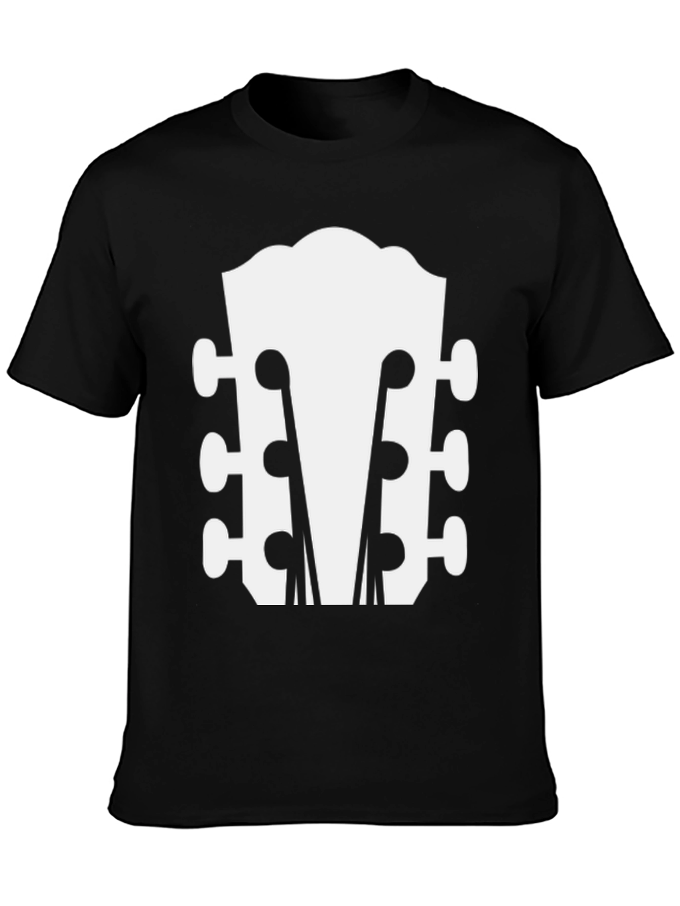 Guitar Headstock Graphic Tee - Musicians Style