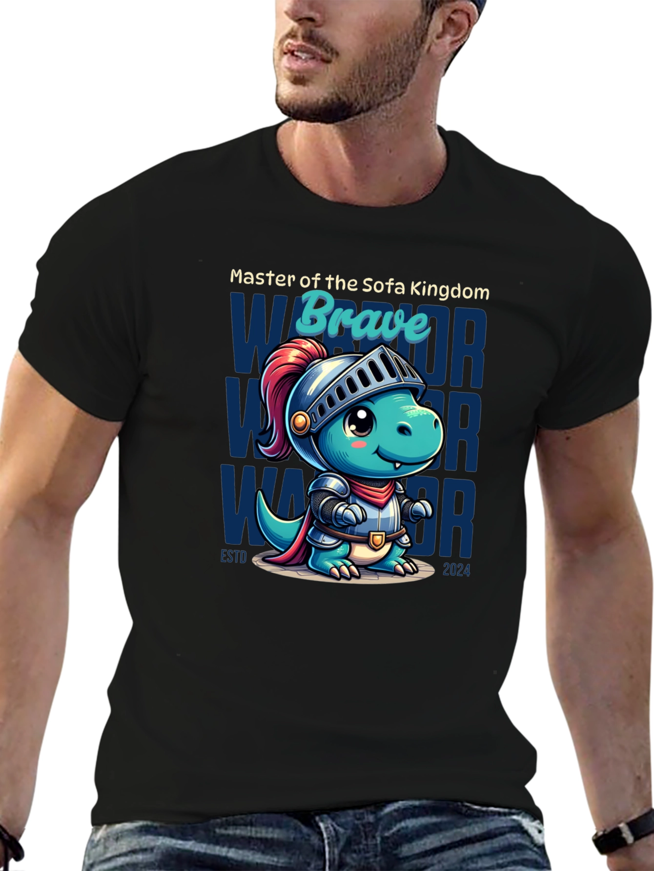 Brave Warrior Dinosaur T-Shirt
