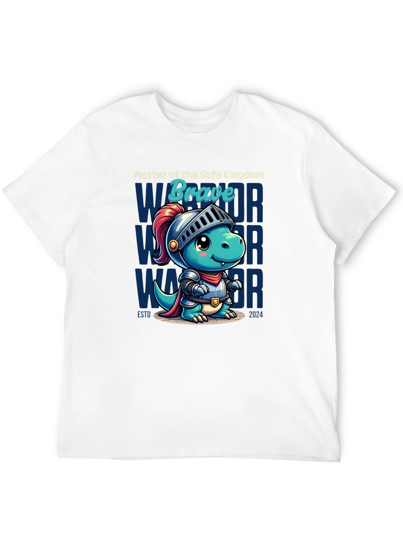 Brave Warrior Dinosaur T-Shirt