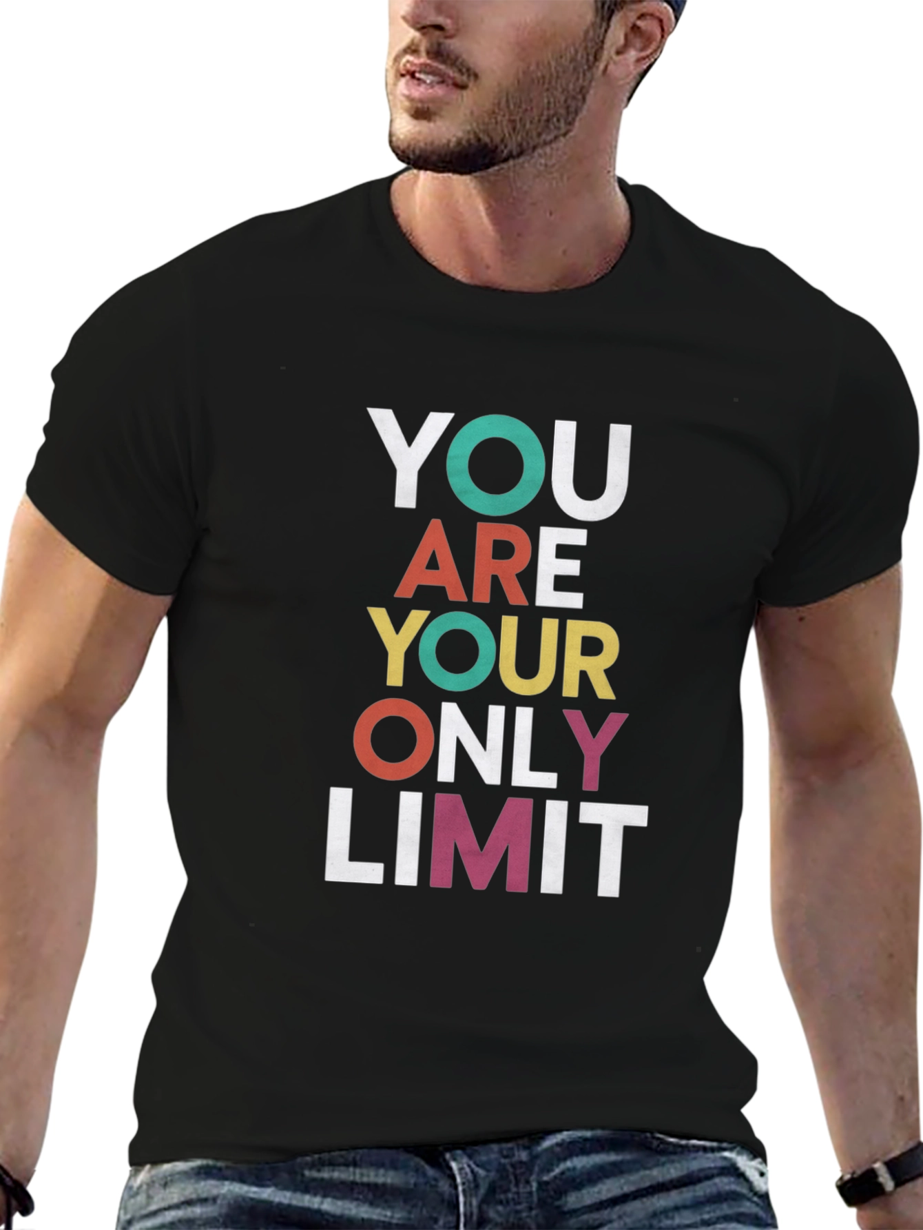 Motivational Graphic Tee - You Are Your Only Limit
