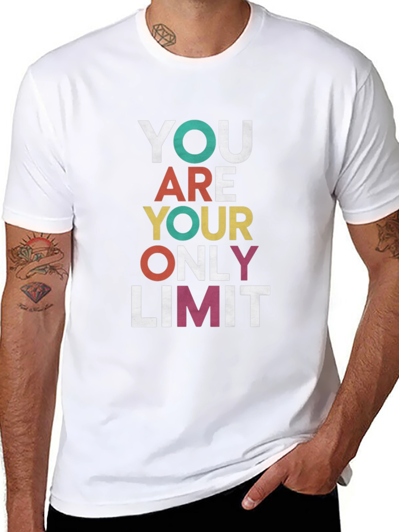 Motivational Graphic Tee - You Are Your Only Limit