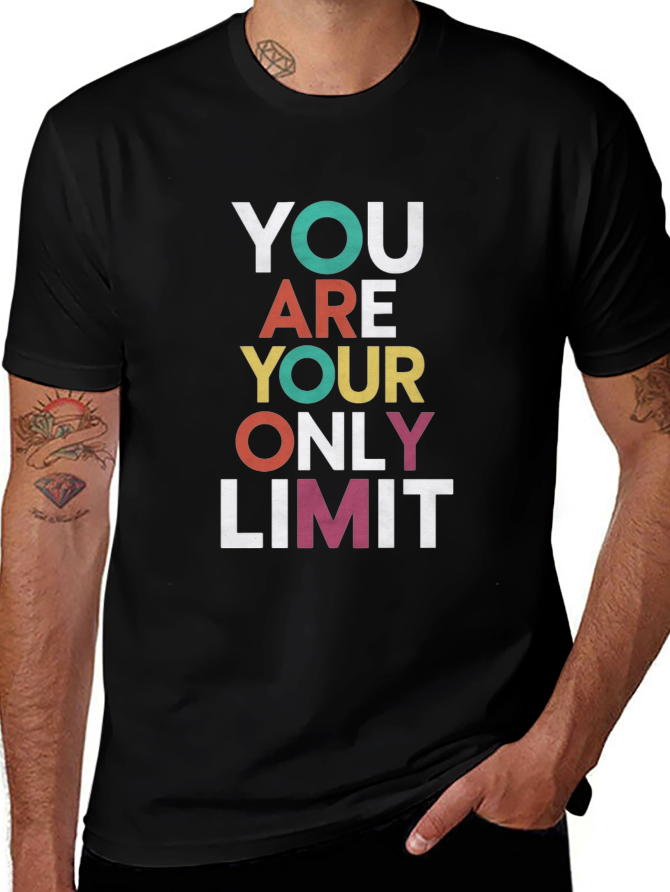 Motivational Graphic Tee - You Are Your Only Limit