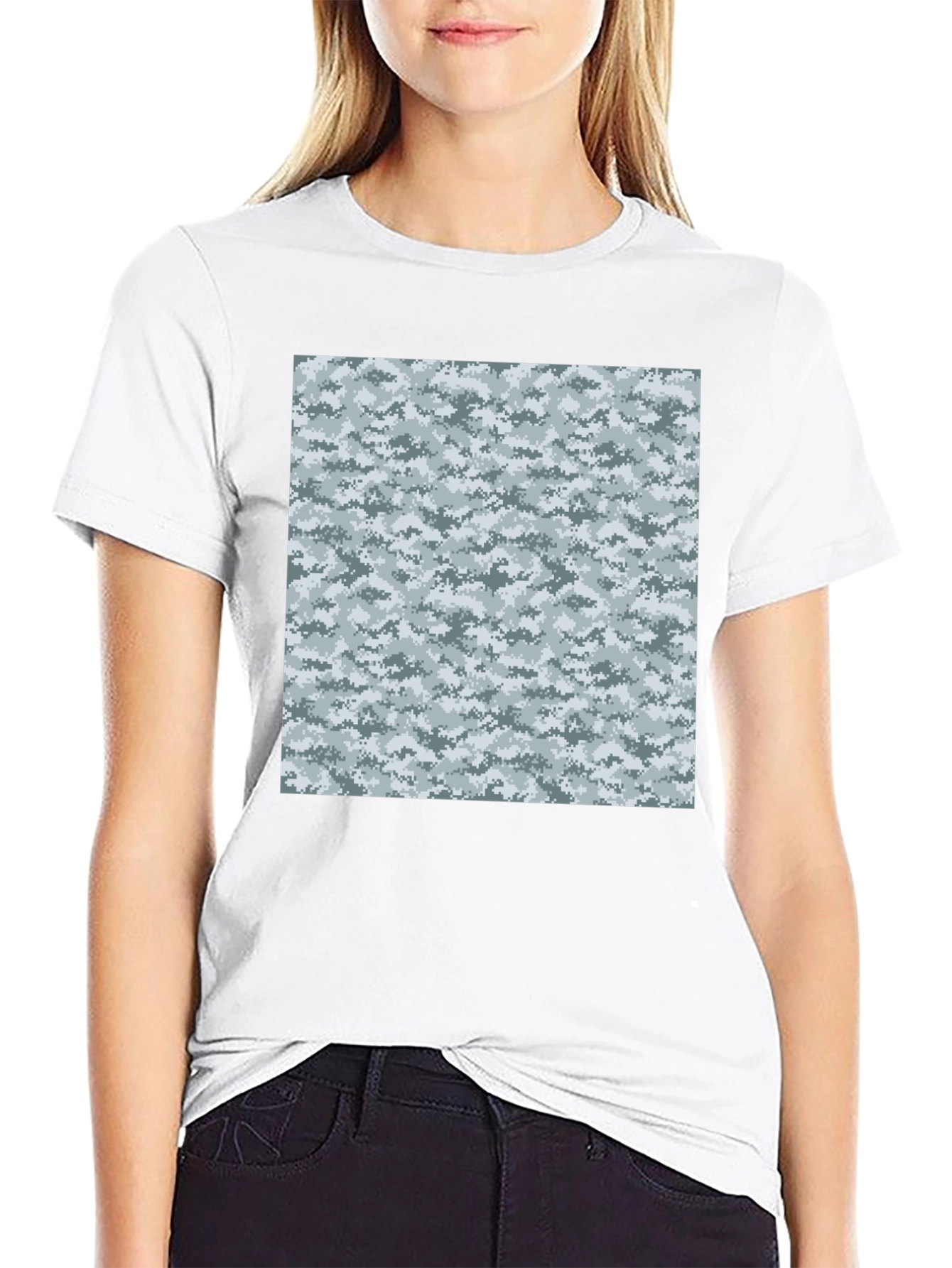 Urban Camo Graphic Tee - Black