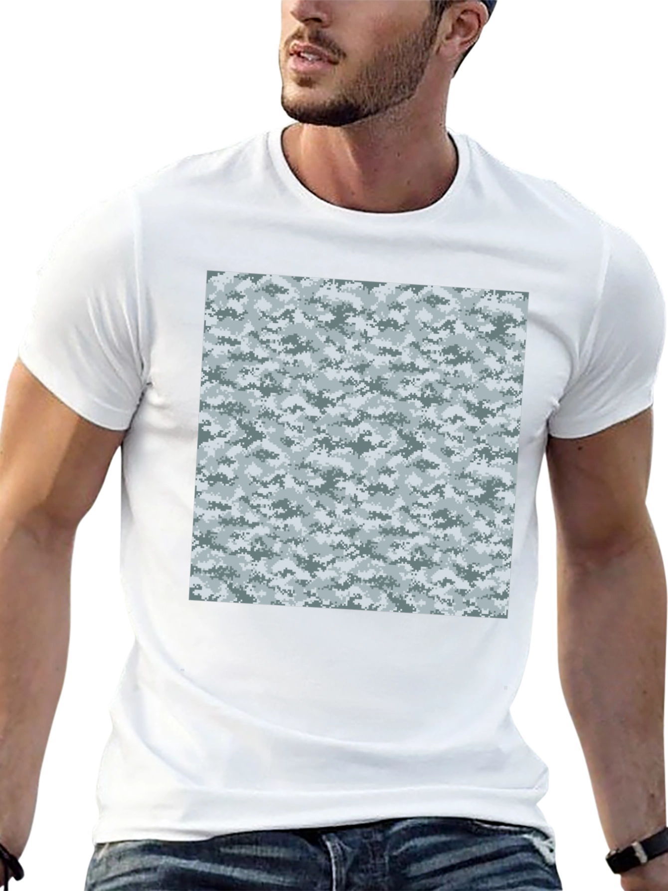 Urban Camo Graphic Tee - Black