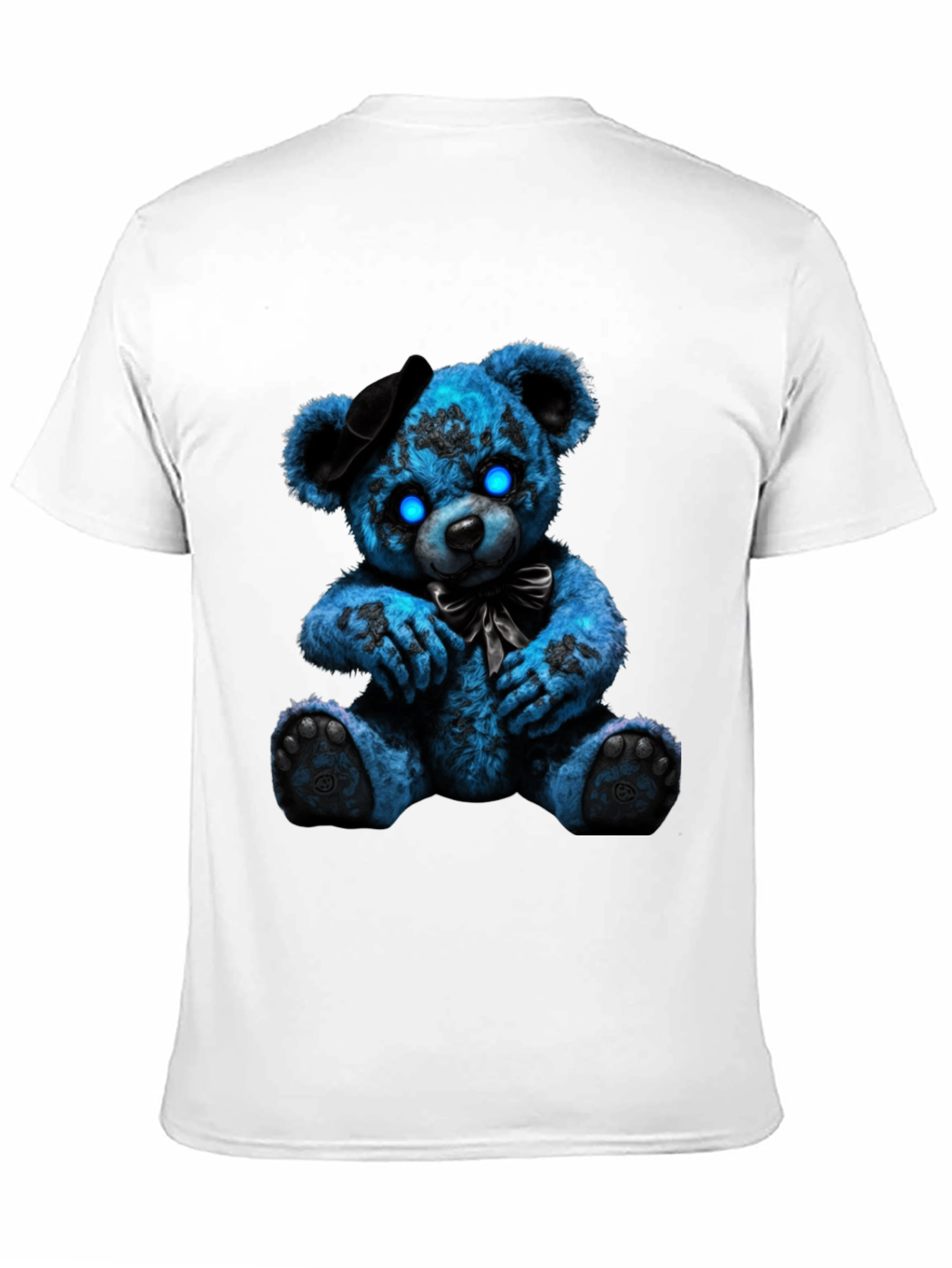 Glow-Eyed Teddy Bear Graphic T-Shirt