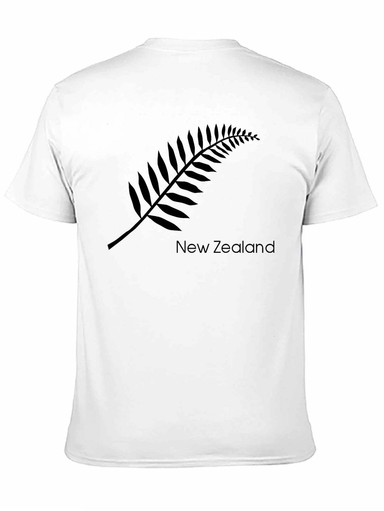 New Zealand Fern Black T-Shirt