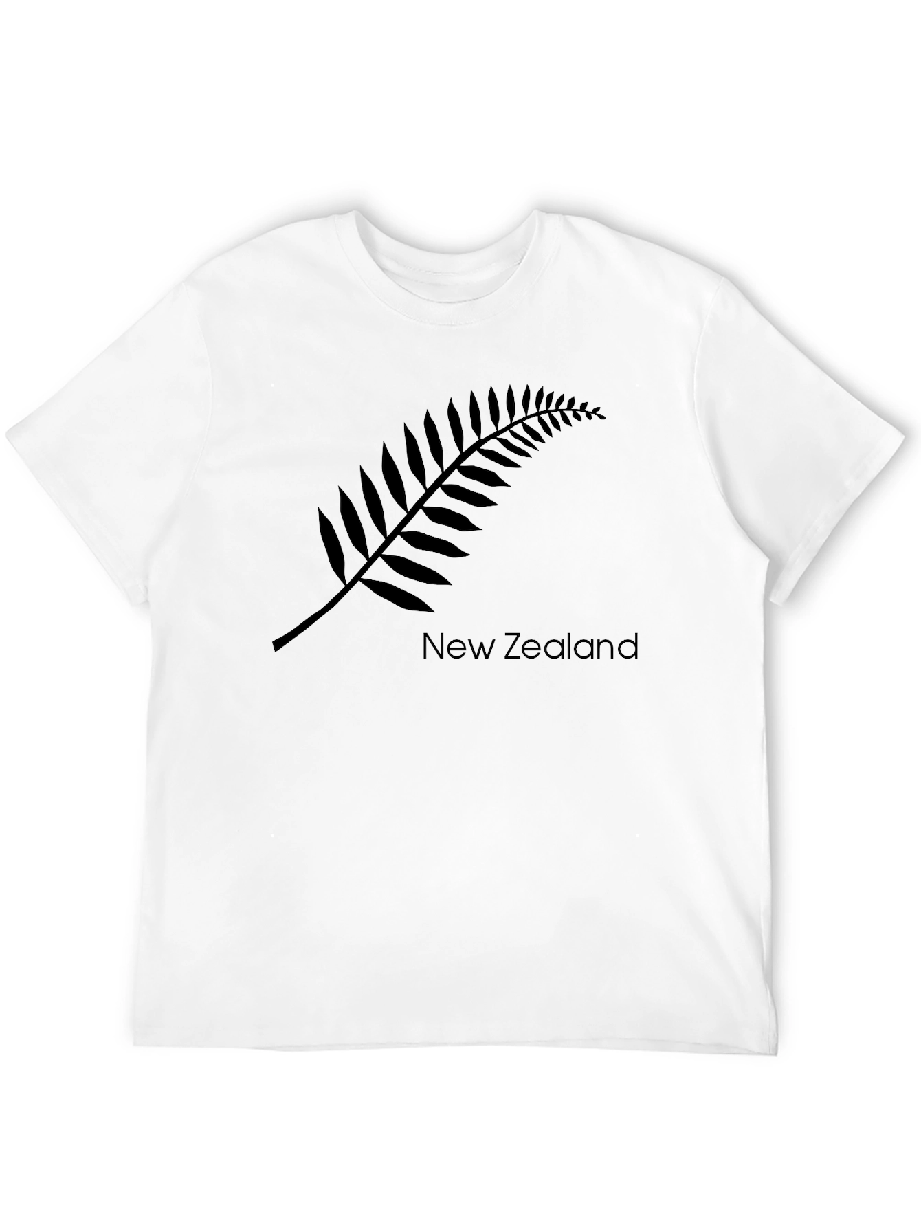 New Zealand Fern Black T-Shirt