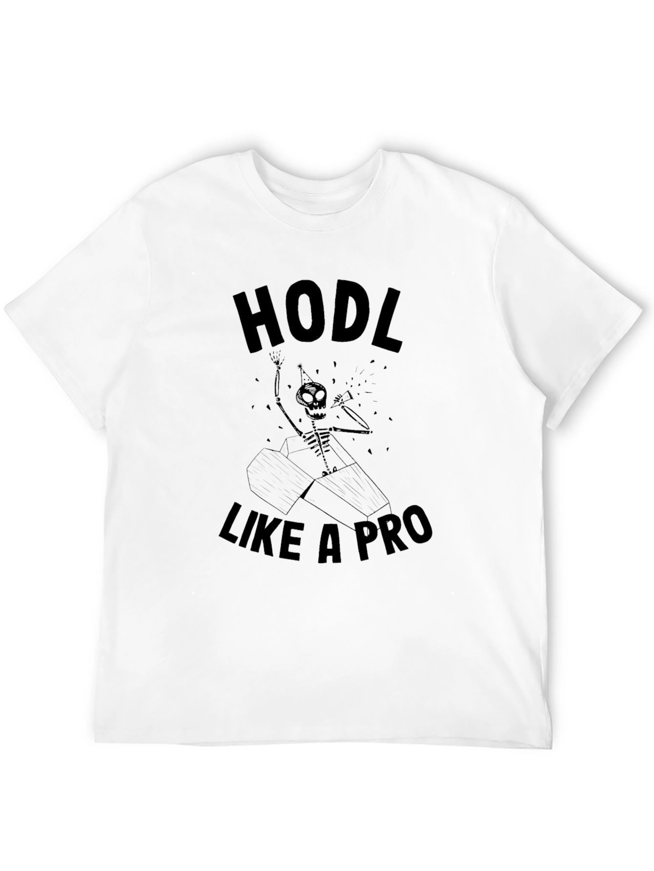 HODL Like A Pro Black T-Shirt Crypto Enthusiast Tee