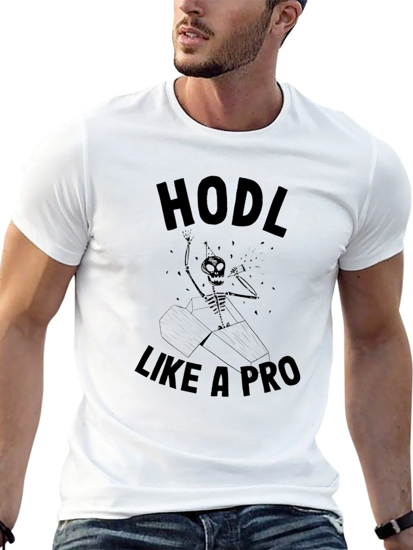 HODL Like A Pro Black T-Shirt Crypto Enthusiast Tee
