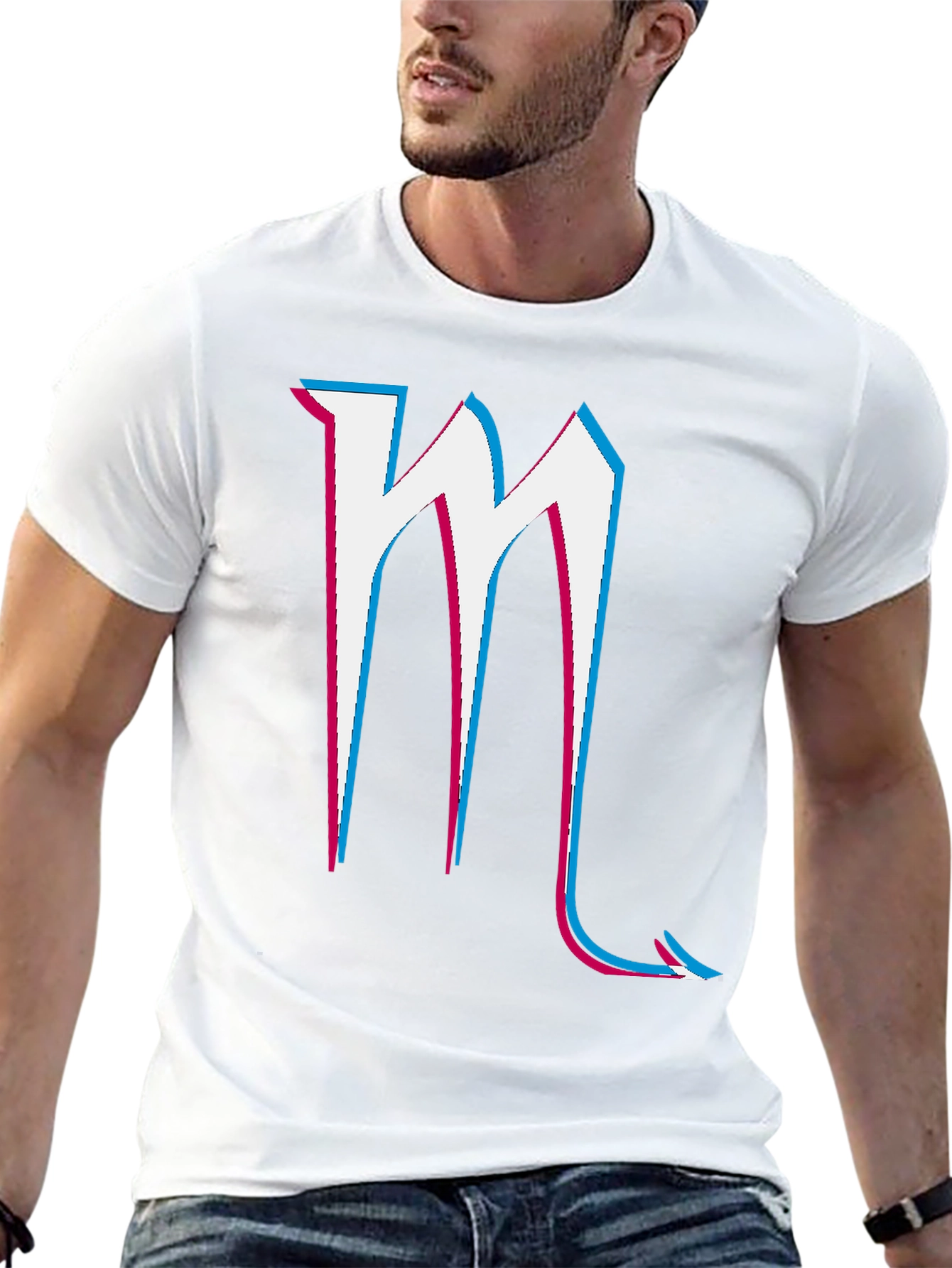 Scorpio Symbol Graphic Tee - Black