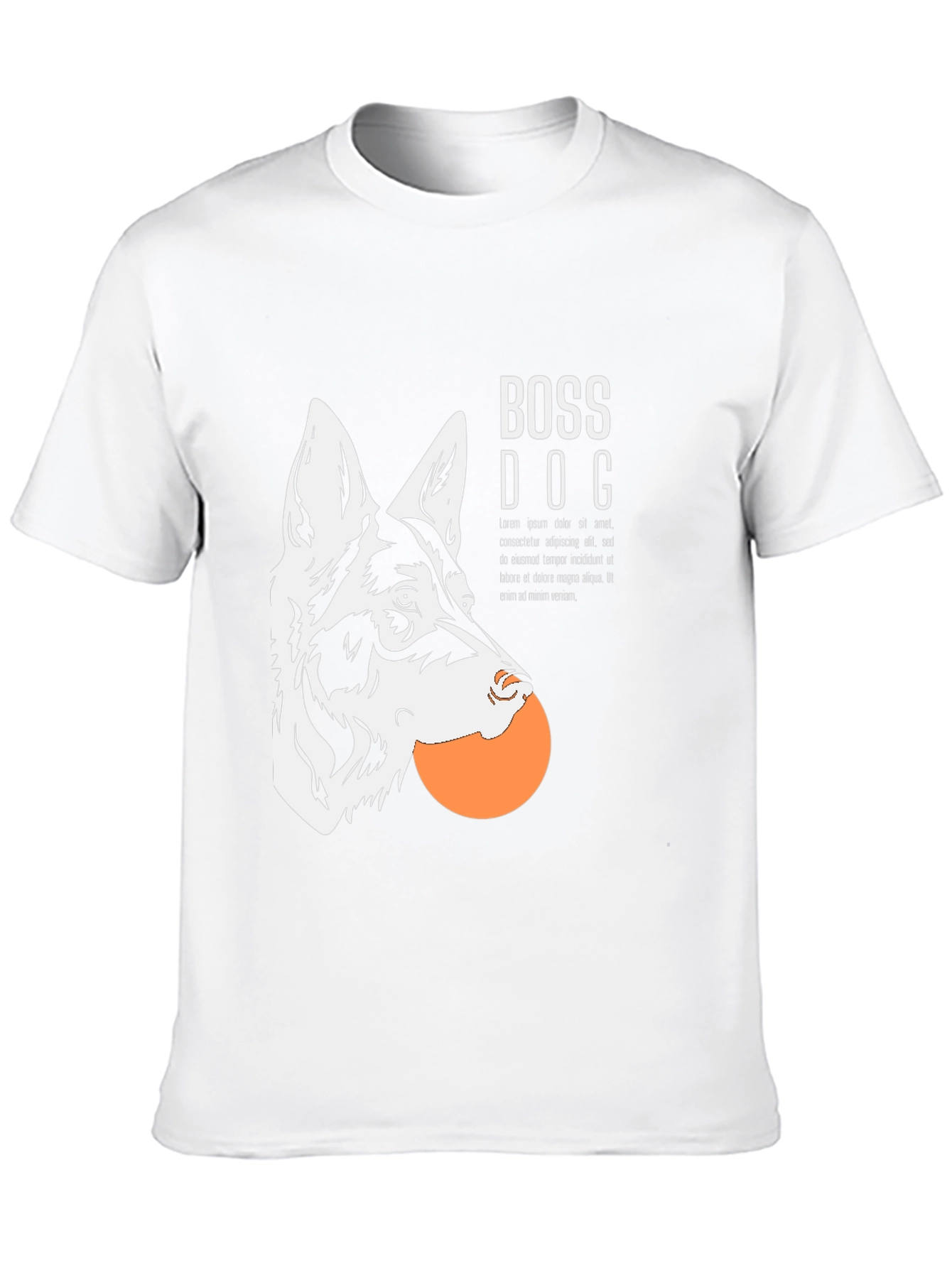 Boss Dog Graphic T-Shirt - Cool Canine Design