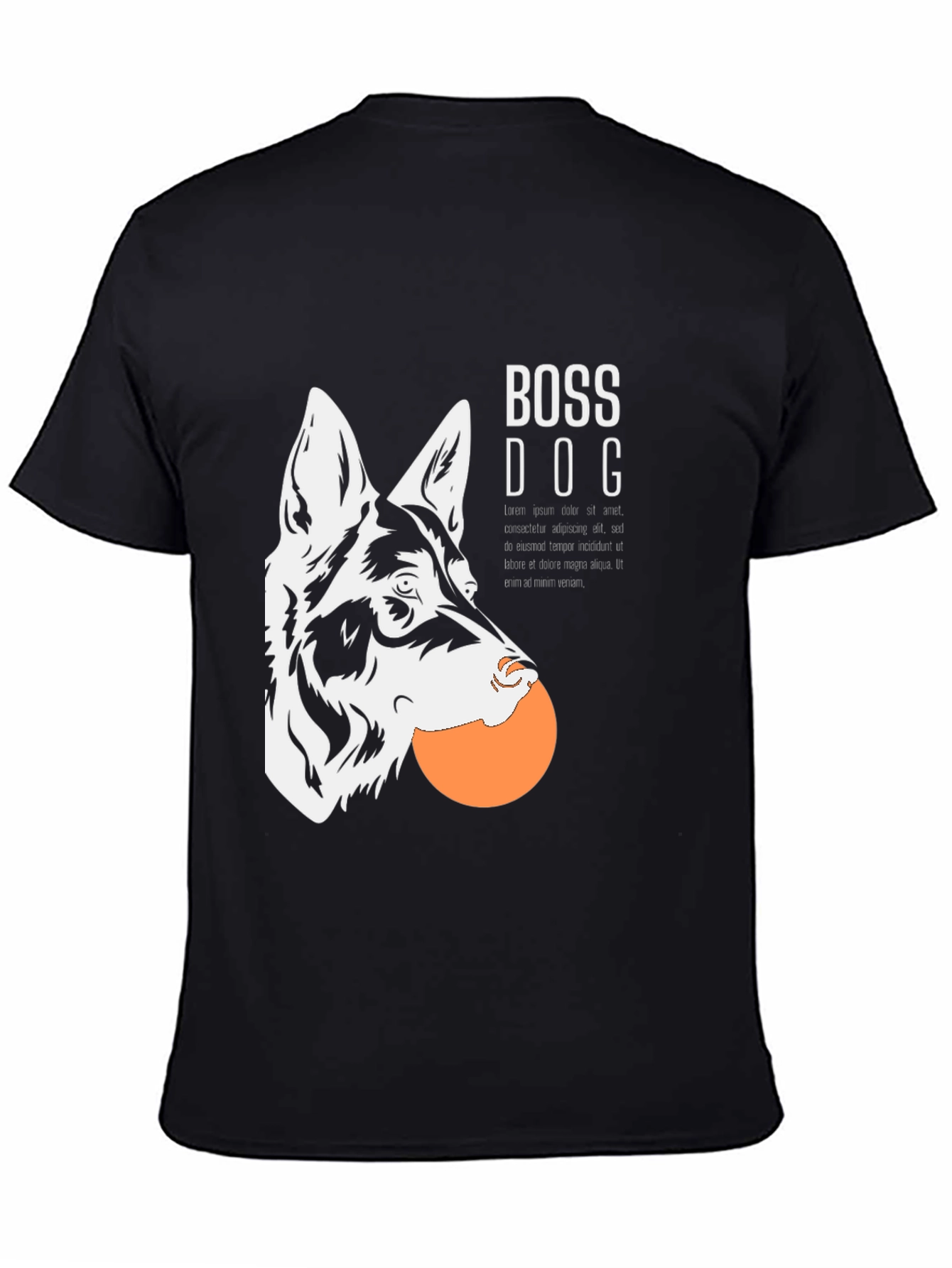 Boss Dog Graphic T-Shirt - Cool Canine Design
