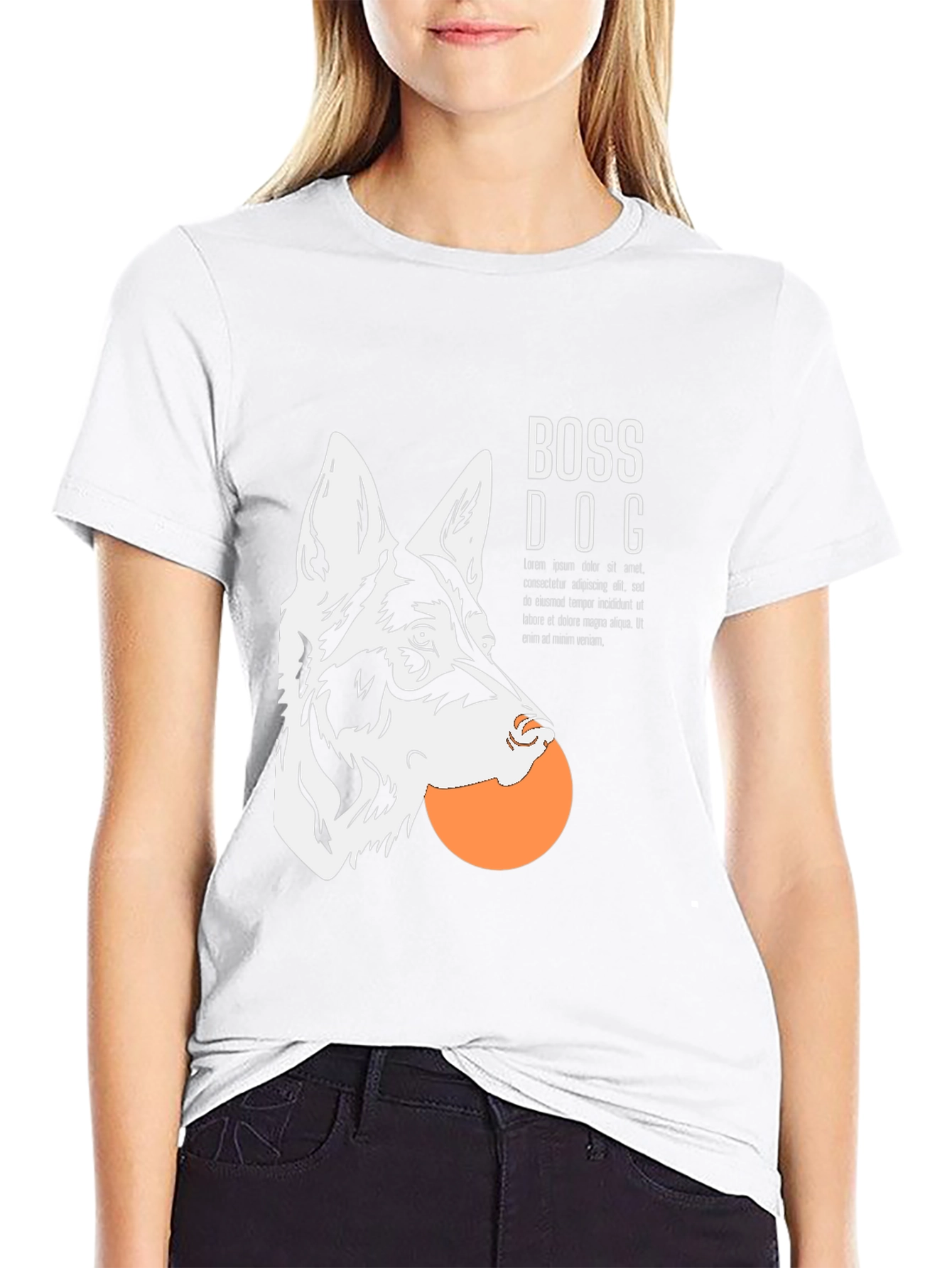 Boss Dog Graphic T-Shirt - Cool Canine Design
