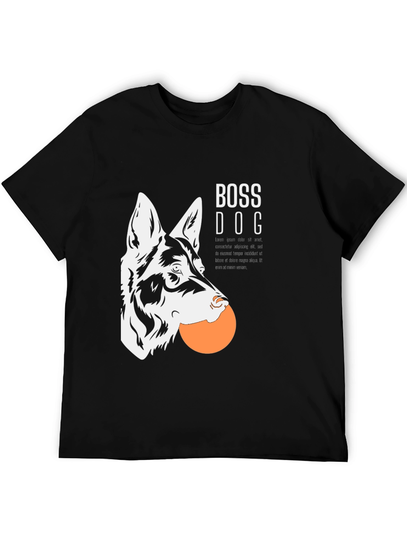 Boss Dog Graphic T-Shirt - Cool Canine Design