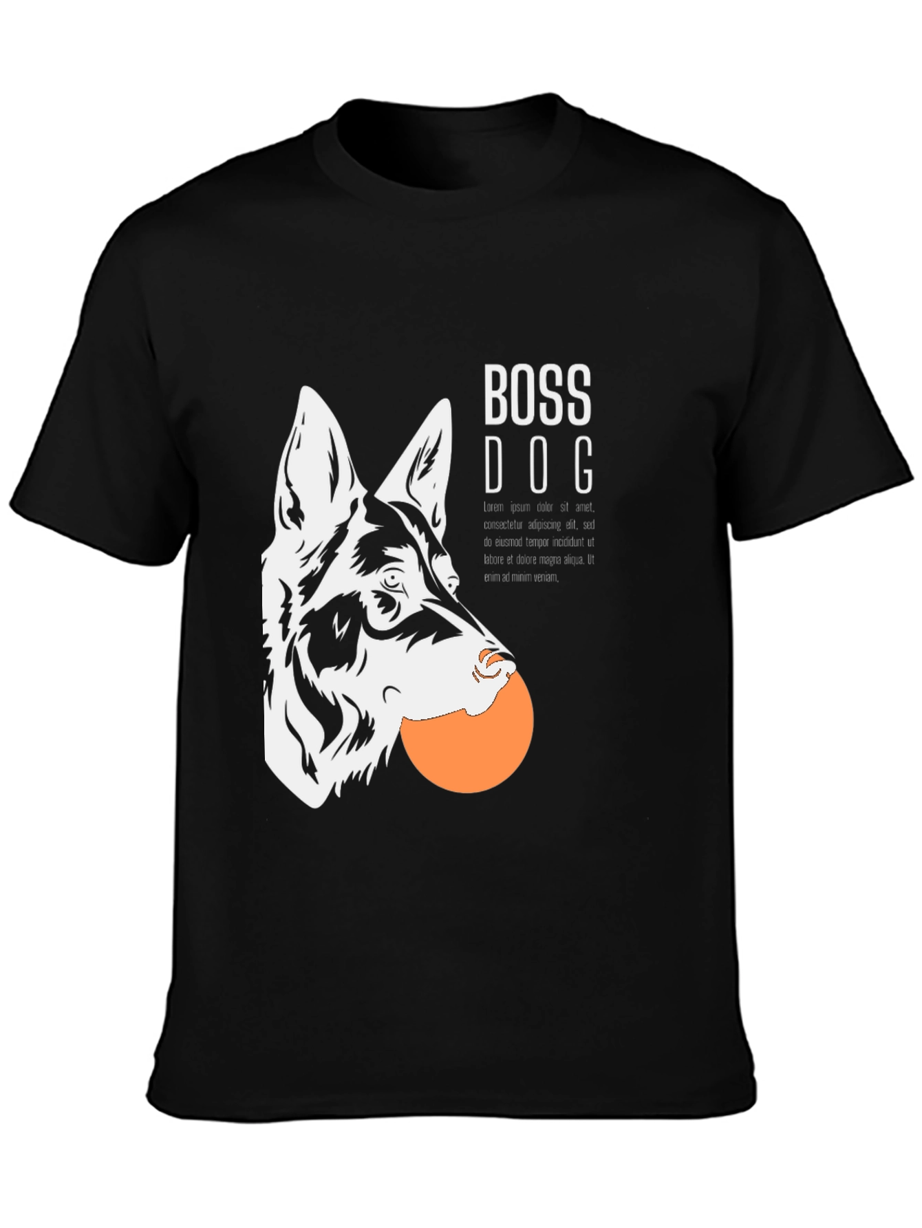 Boss Dog Graphic T-Shirt - Cool Canine Design