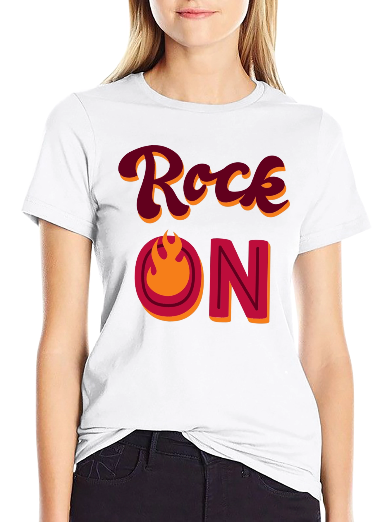 Rock On Graphic T-Shirt - Retro Style