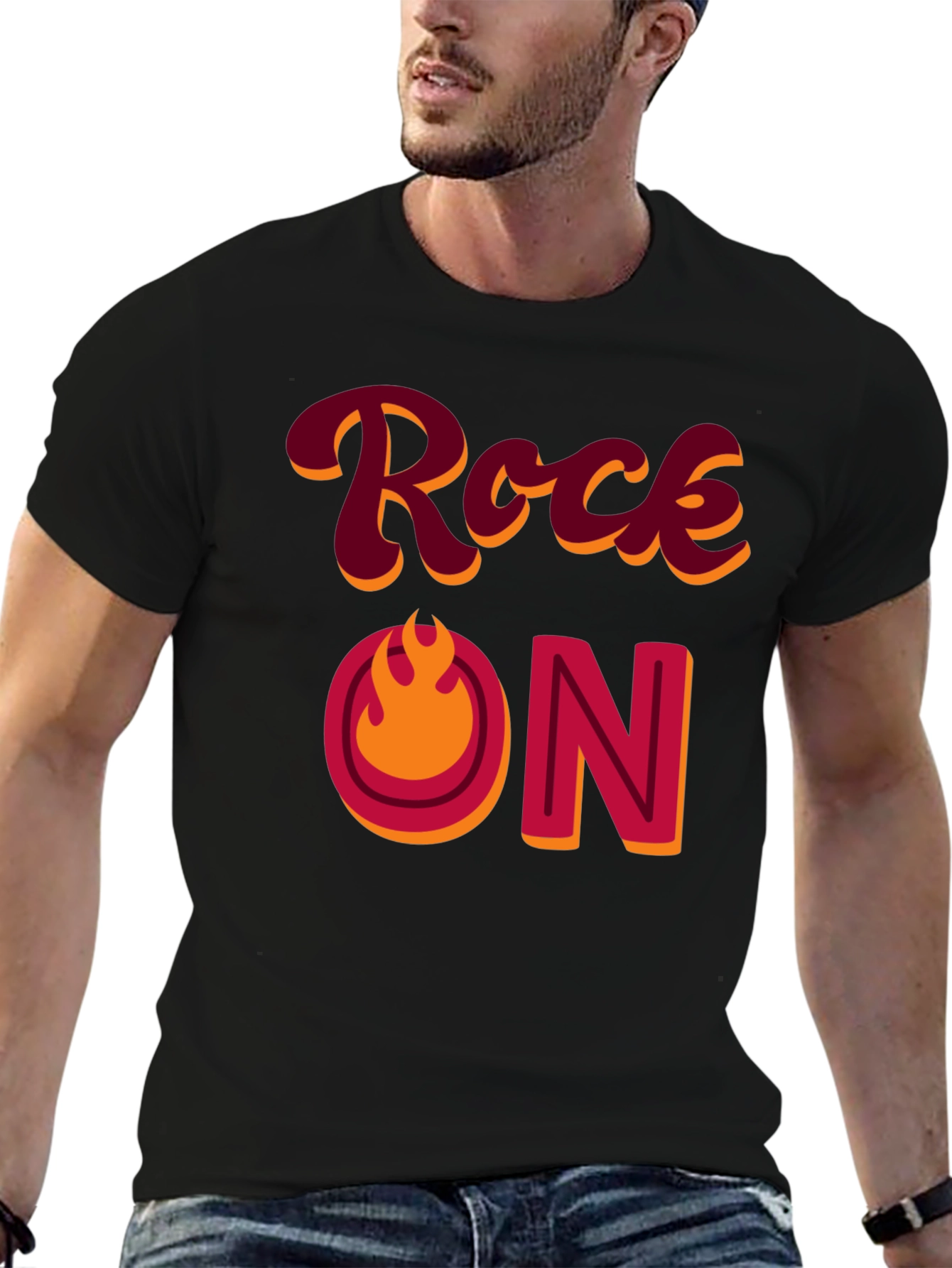 Rock On Graphic T-Shirt - Retro Style