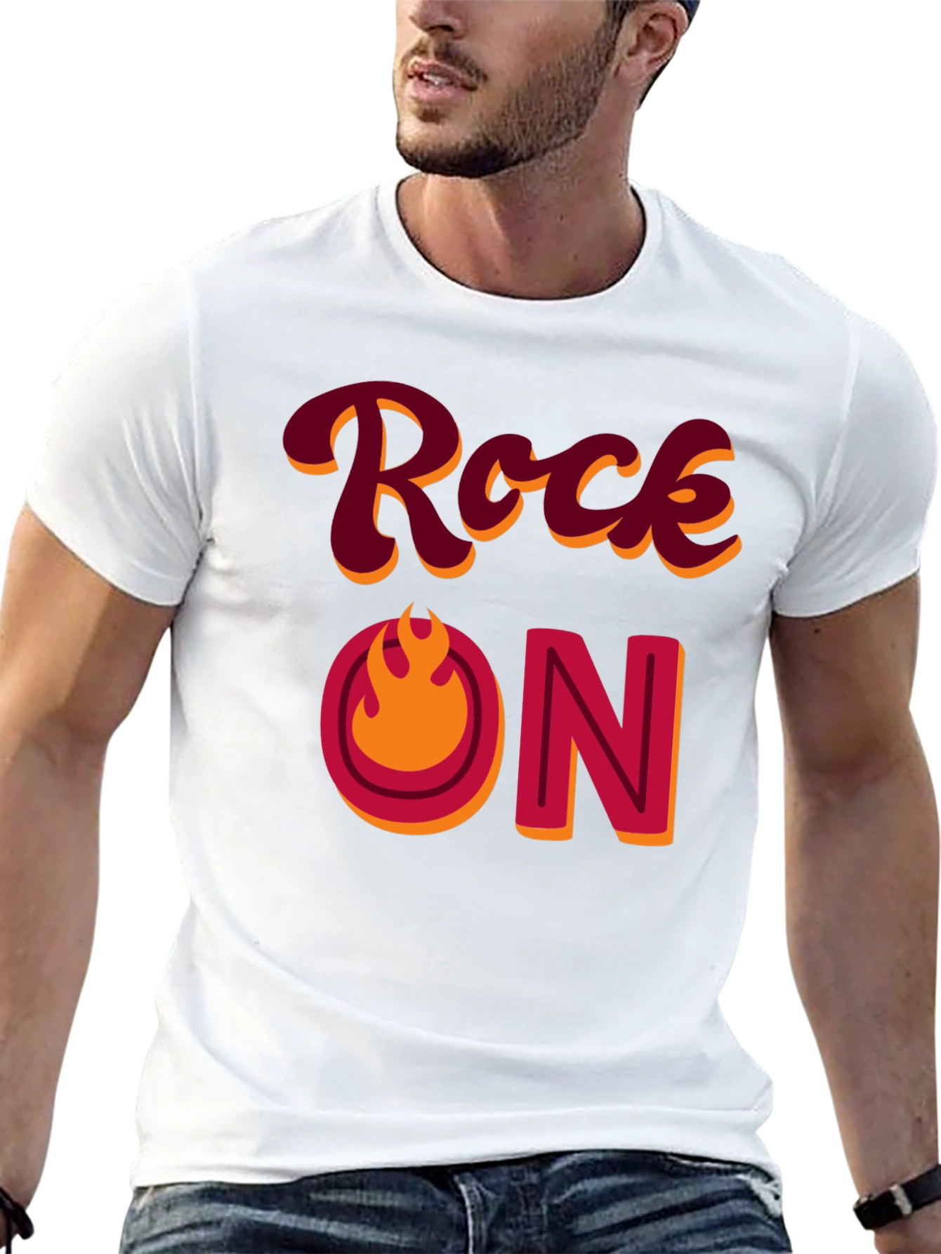 Rock On Graphic T-Shirt - Retro Style