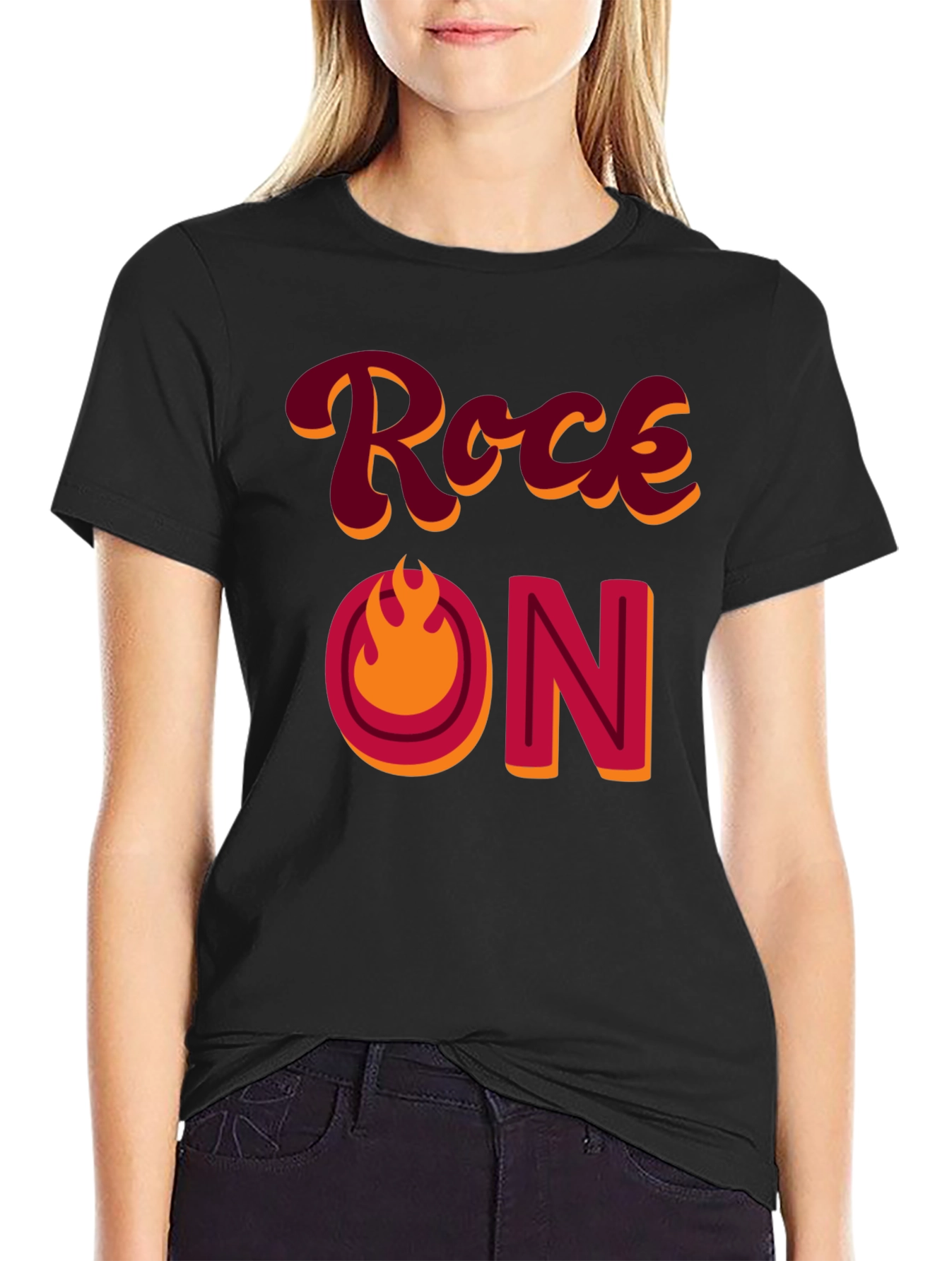 Rock On Graphic T-Shirt - Retro Style