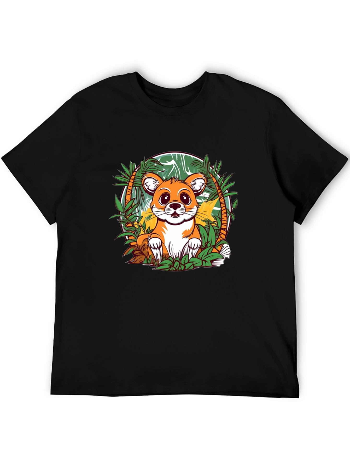 Cute Fox Graphic Tee - Jungle Adventure