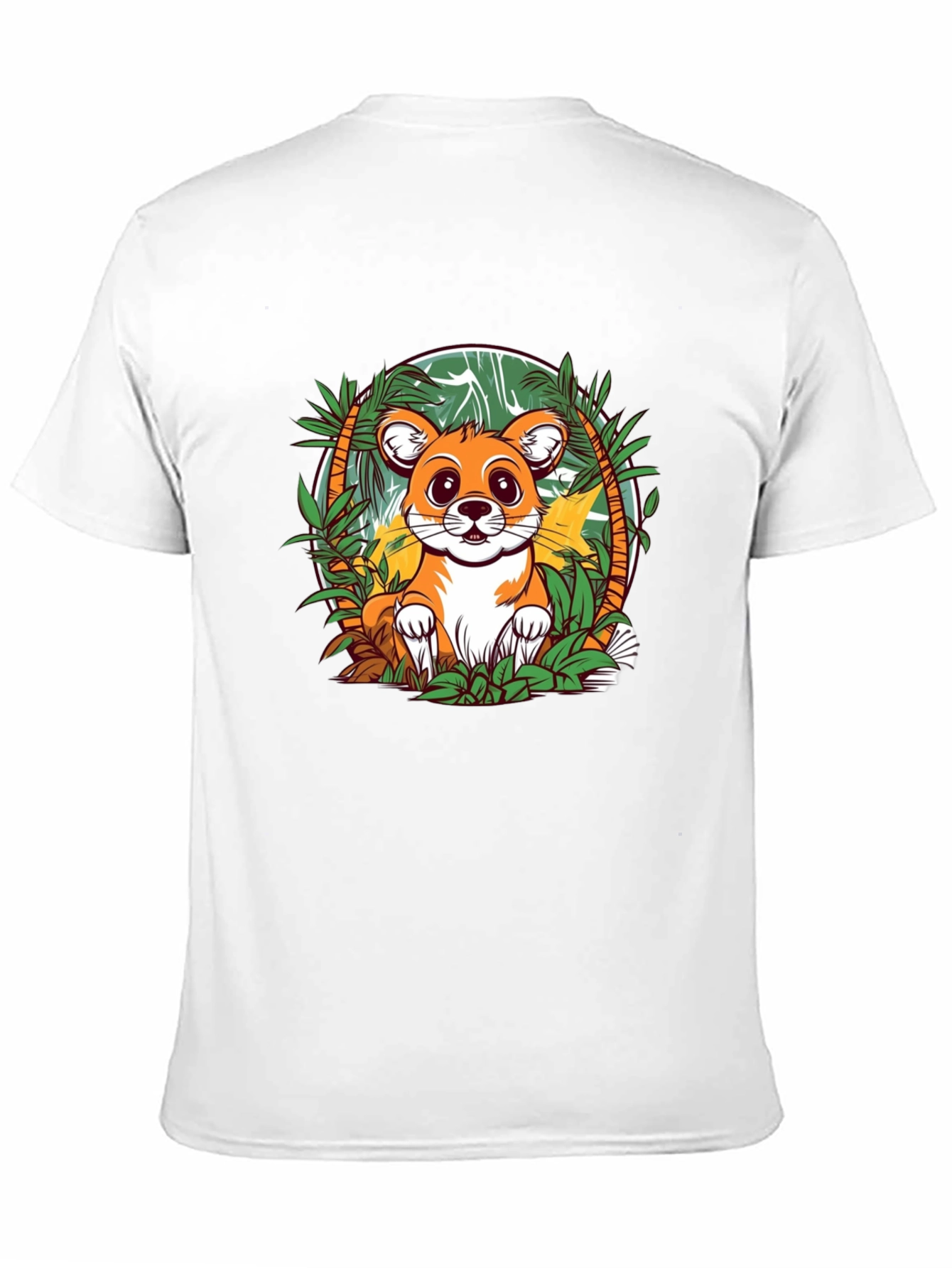 Cute Fox Graphic Tee - Jungle Adventure