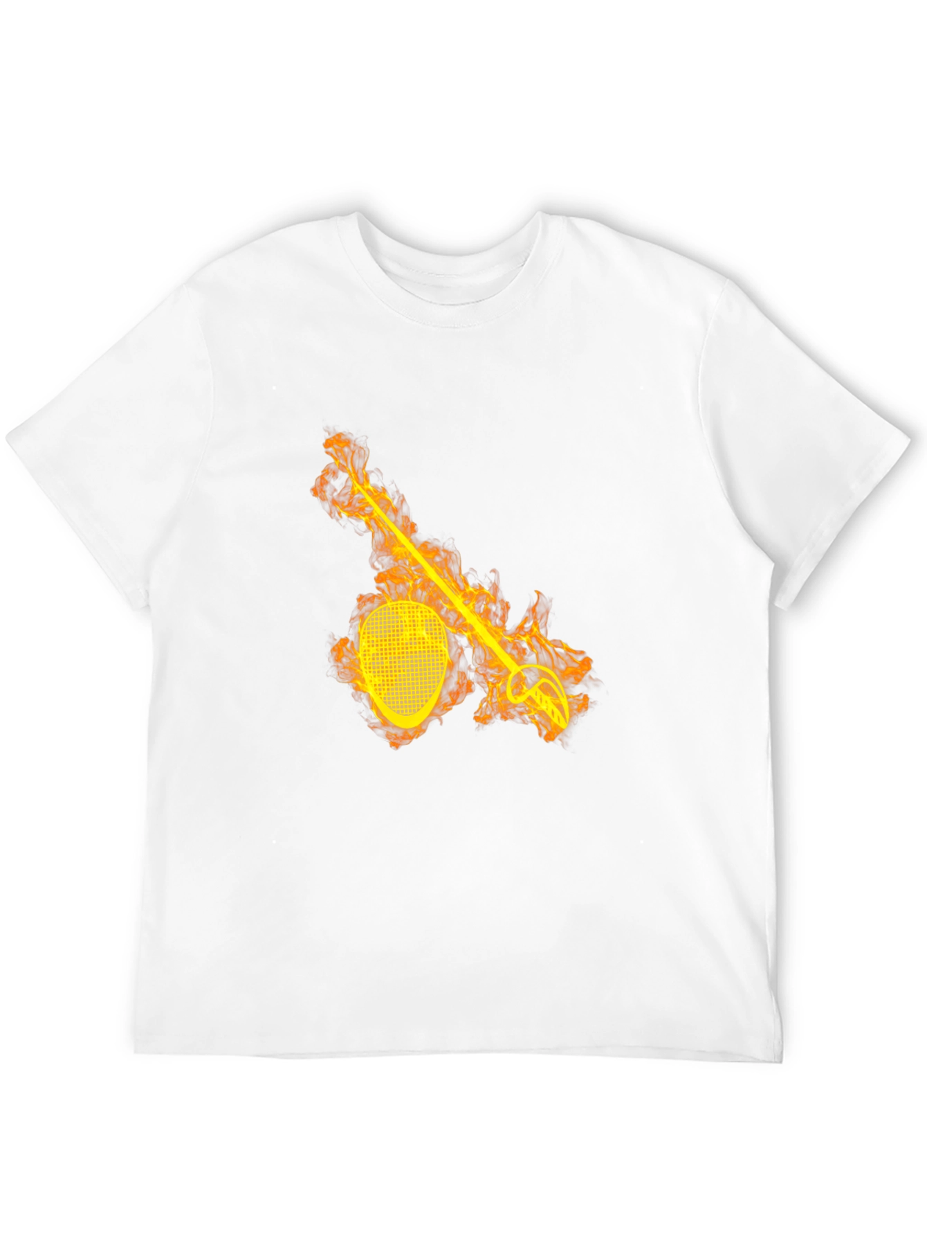 Fiery Fencing T-Shirt - Black Graphic Tee
