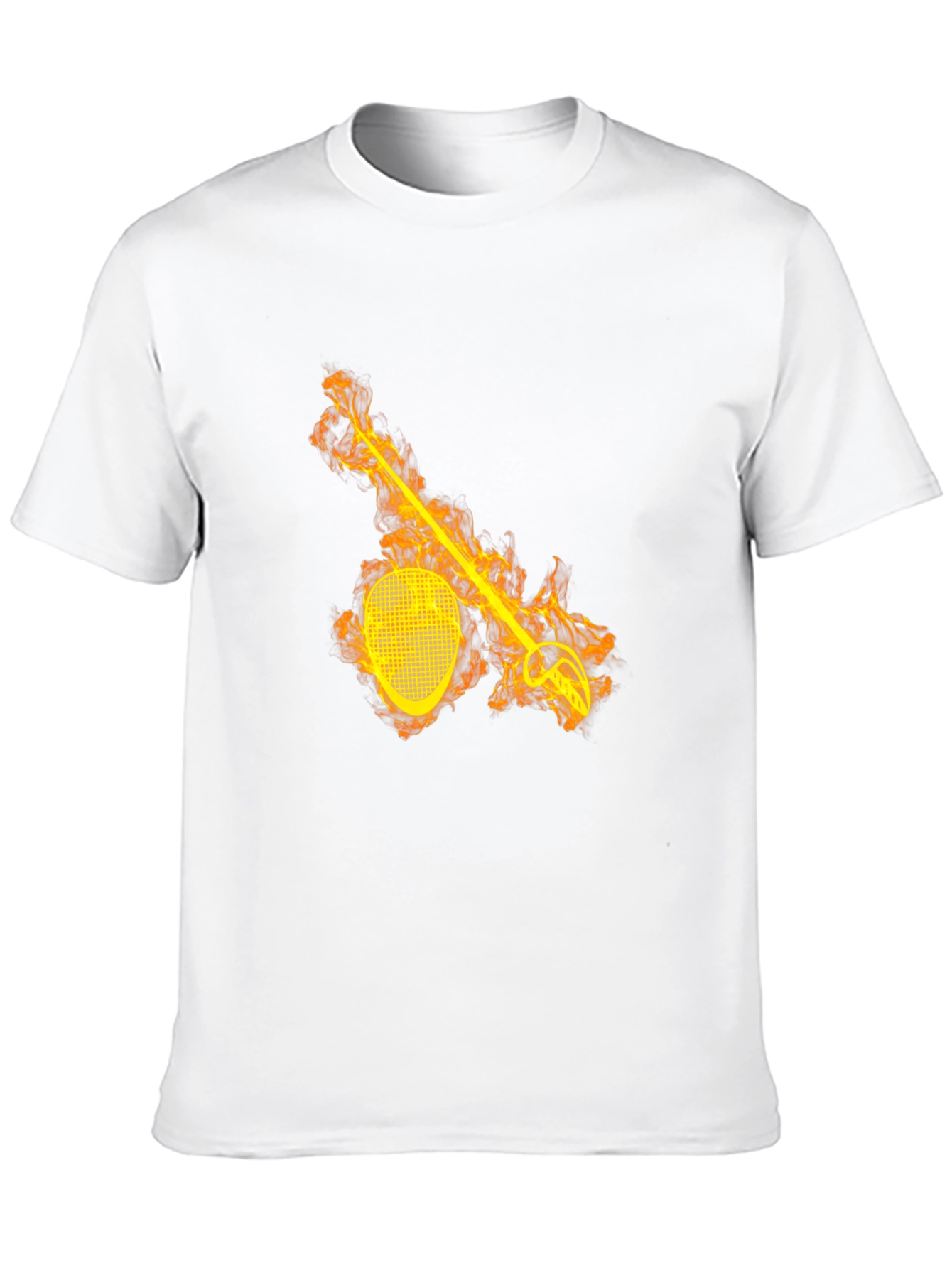Fiery Fencing T-Shirt - Black Graphic Tee