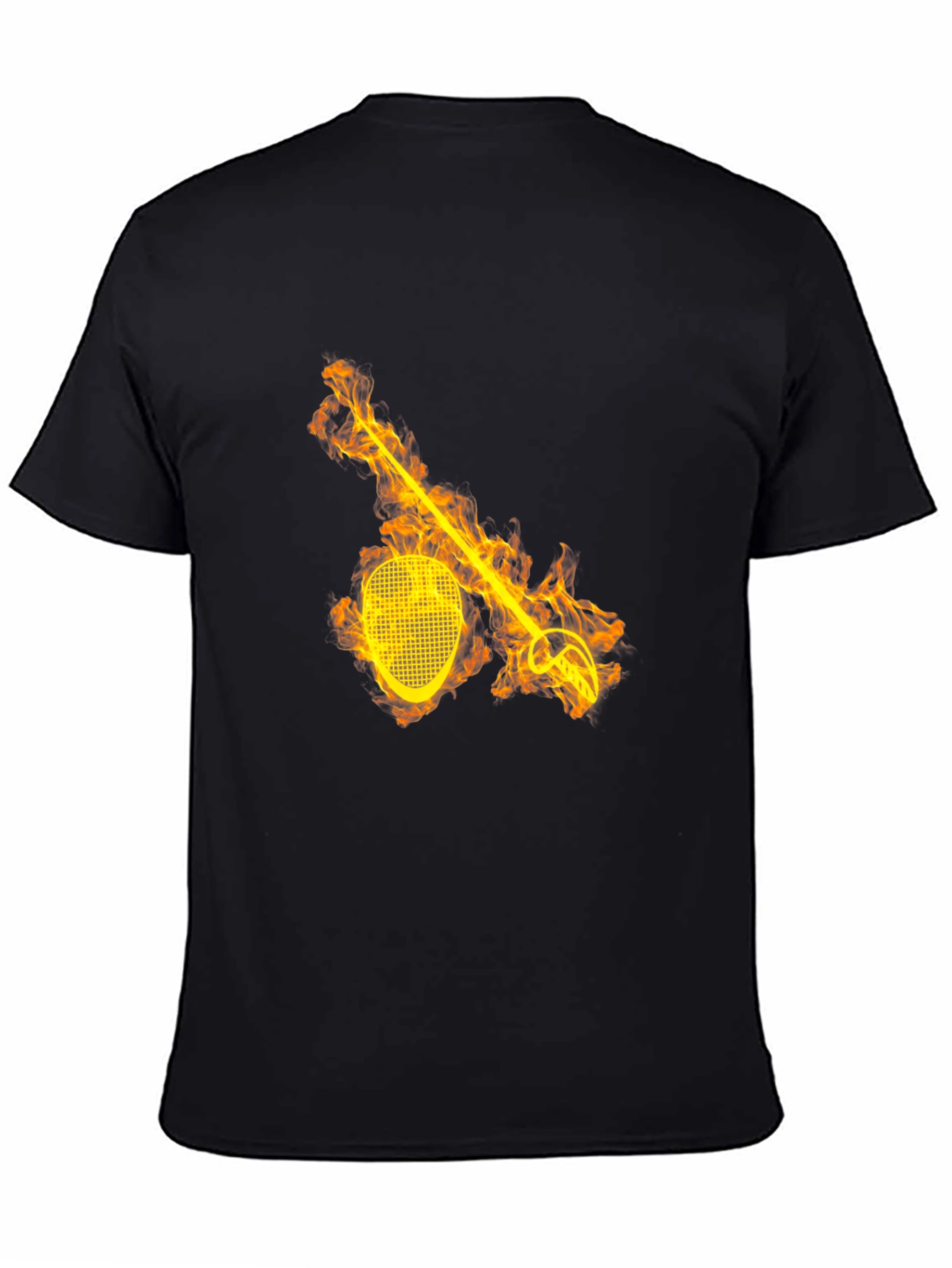 Fiery Fencing T-Shirt - Black Graphic Tee