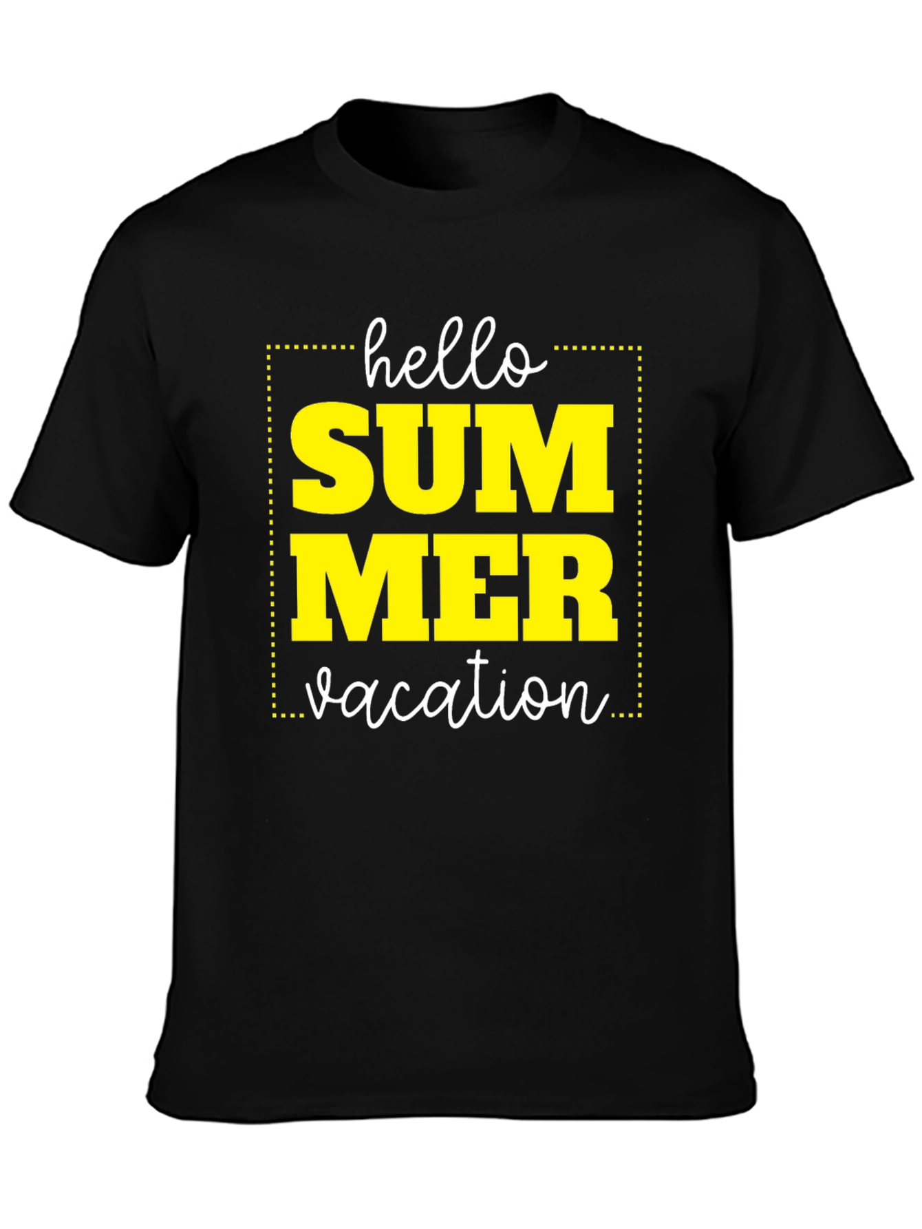 Hello Summer Vacation Graphic T-Shirt