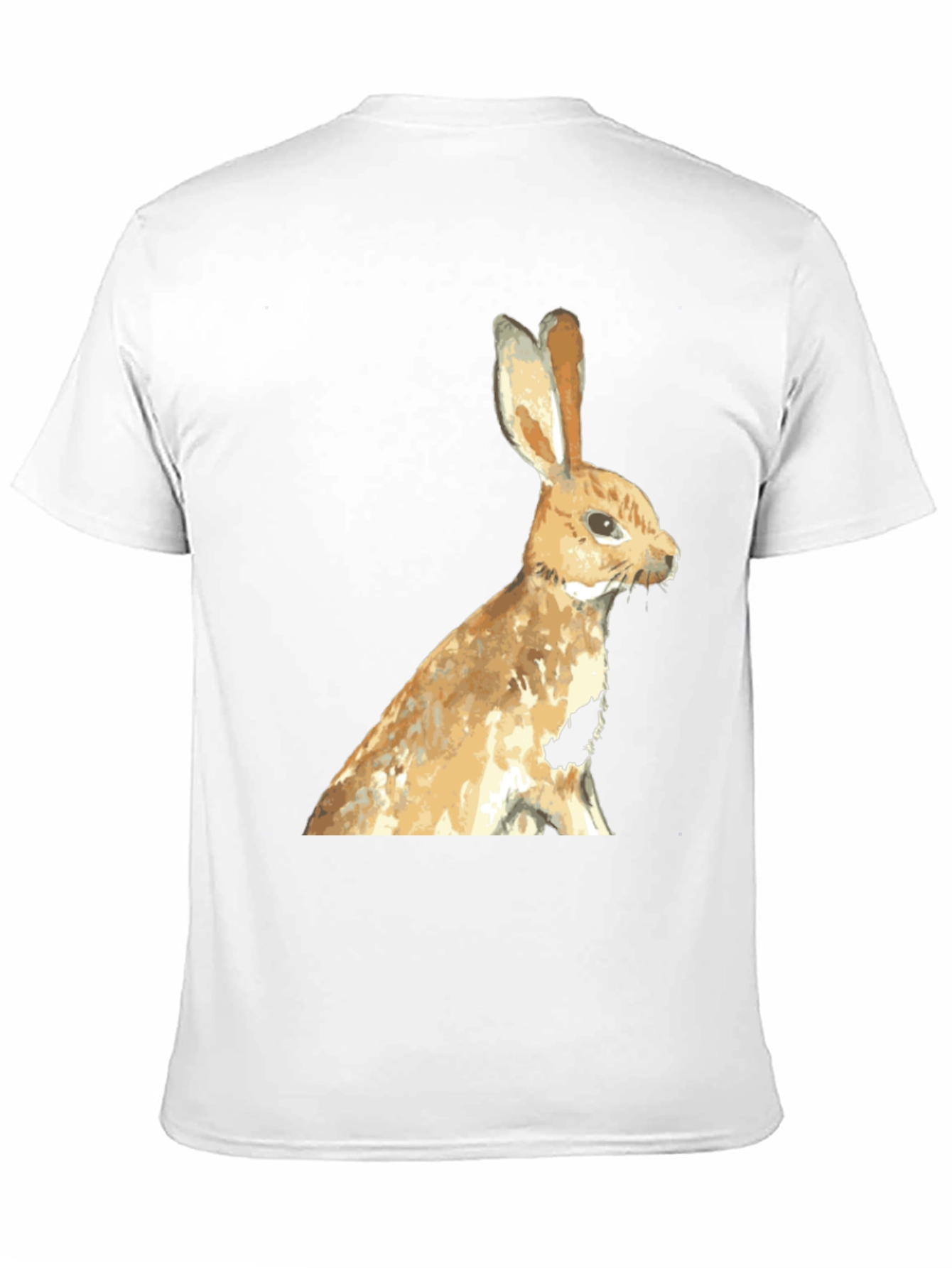 Rabbit Graphic Black T-Shirt