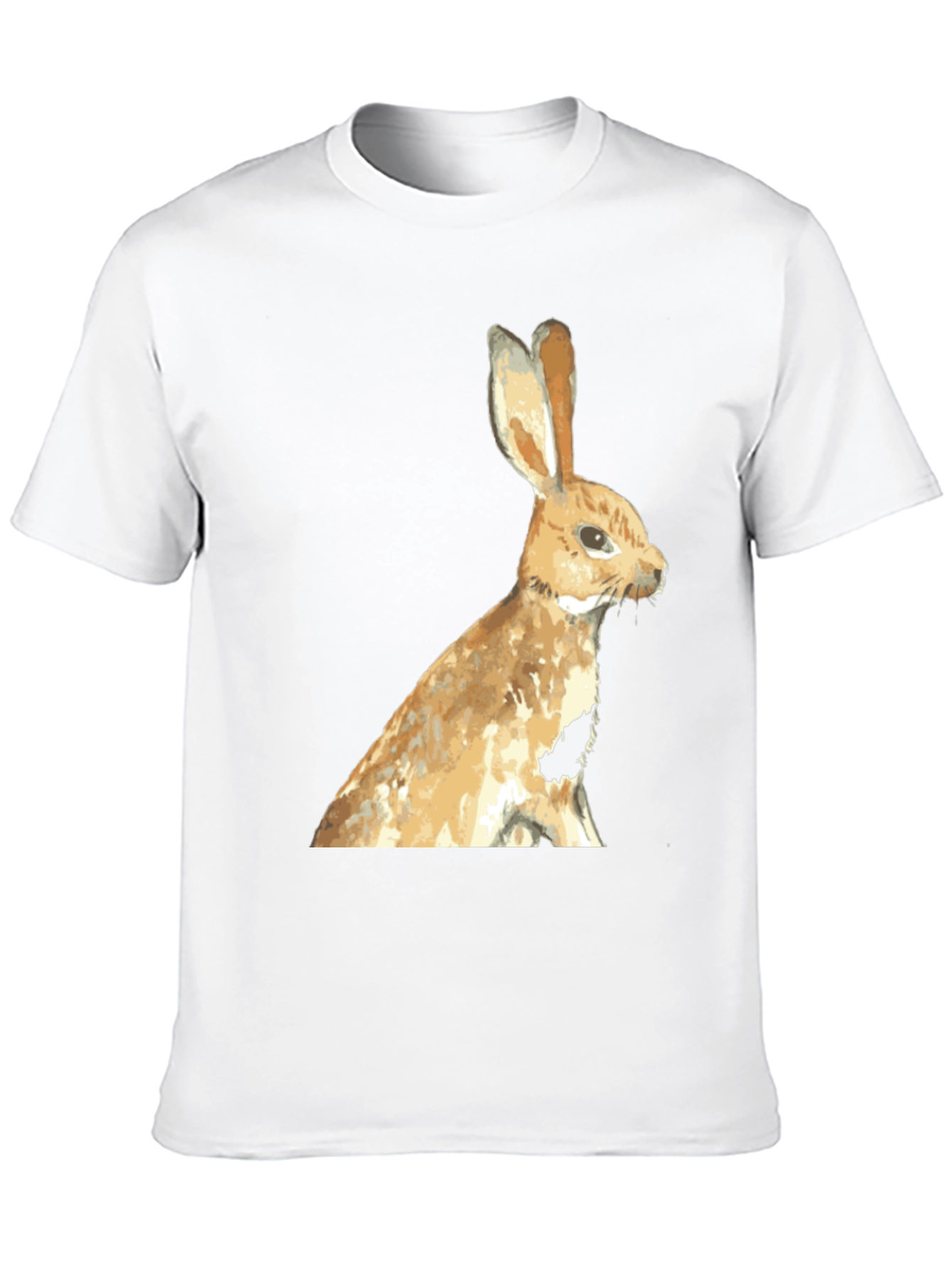 Rabbit Graphic Black T-Shirt