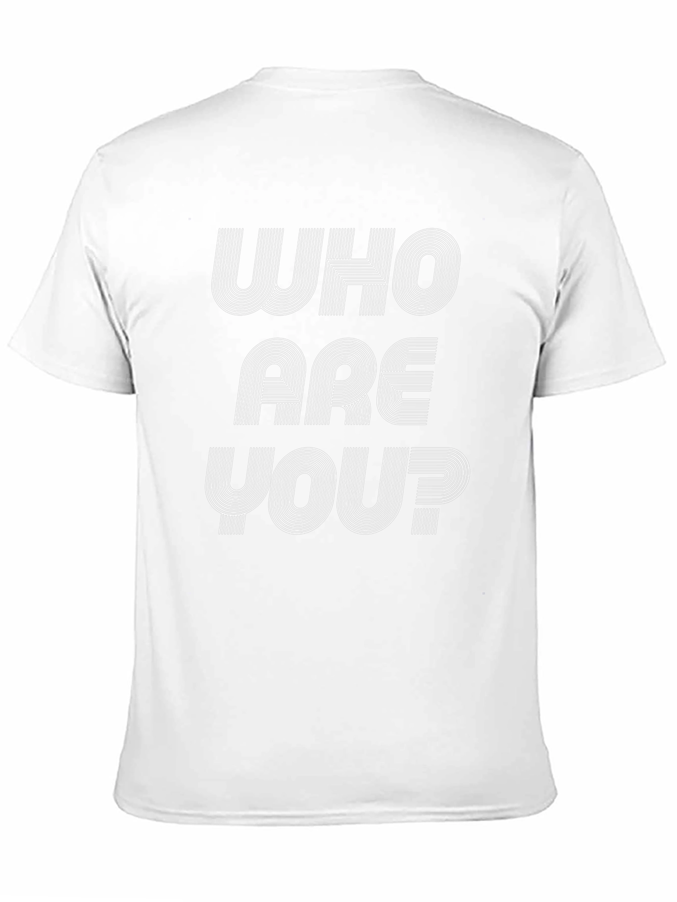 Retro Who Are You? Graphic Tee - Black