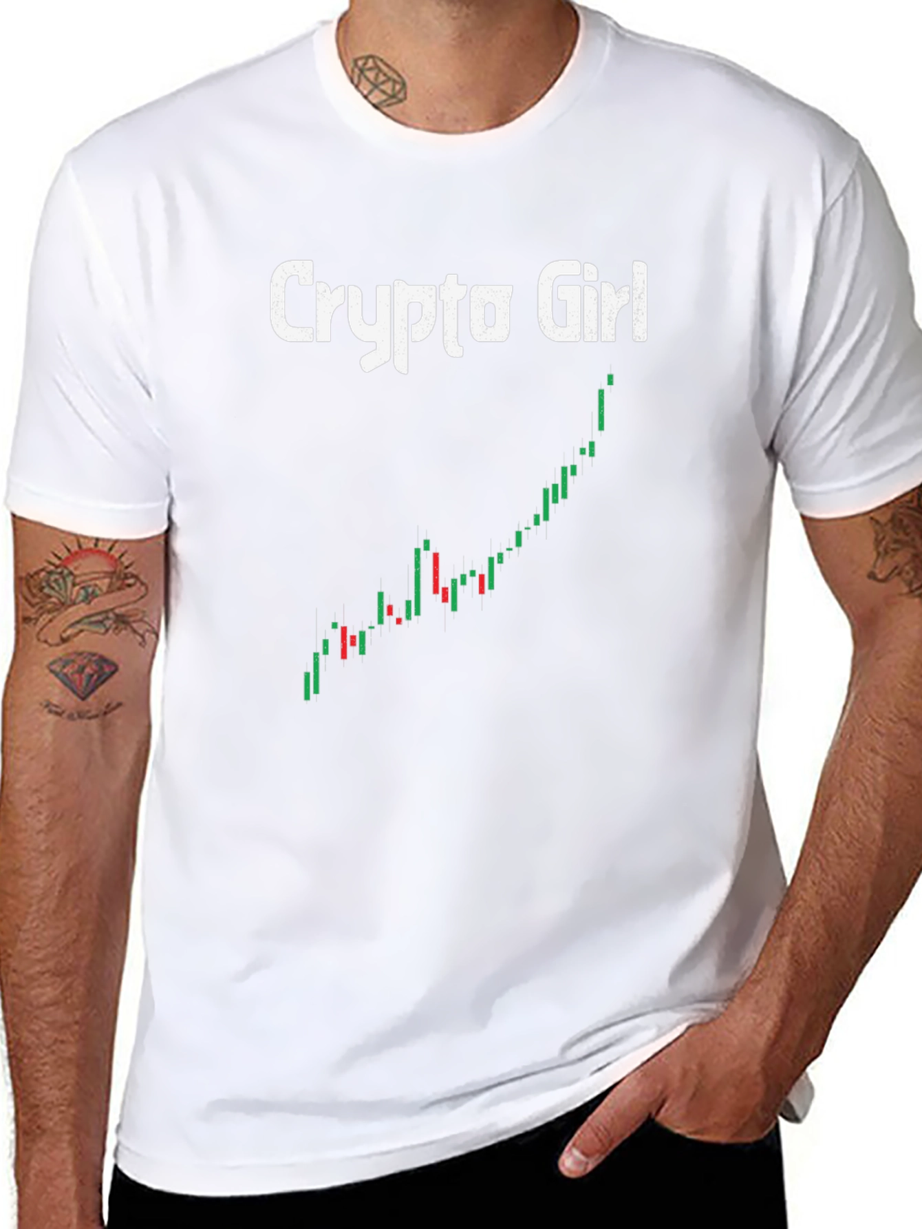 Crypto Girl Chart T-Shirt