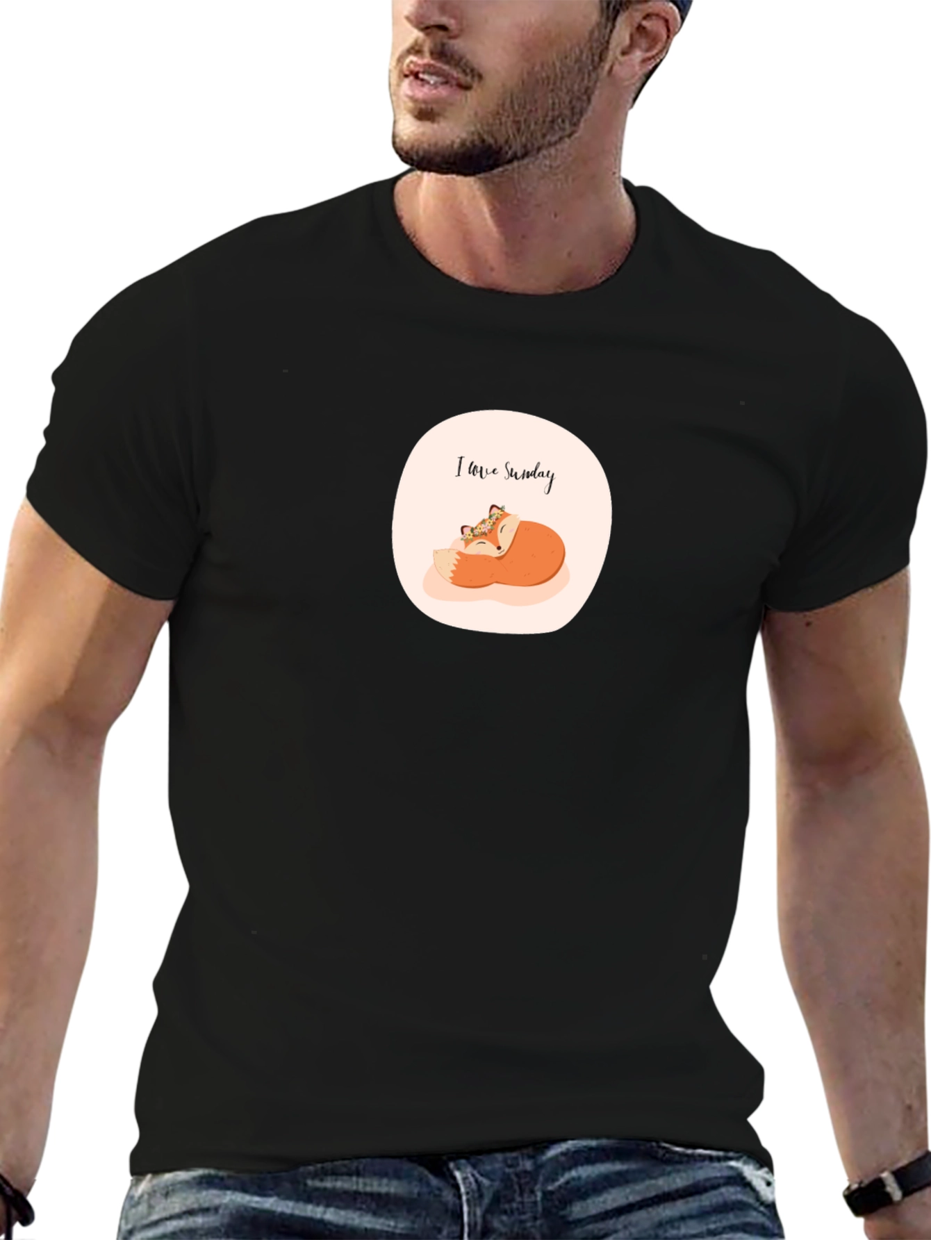 Cute I Love Sunday Fox T-Shirt