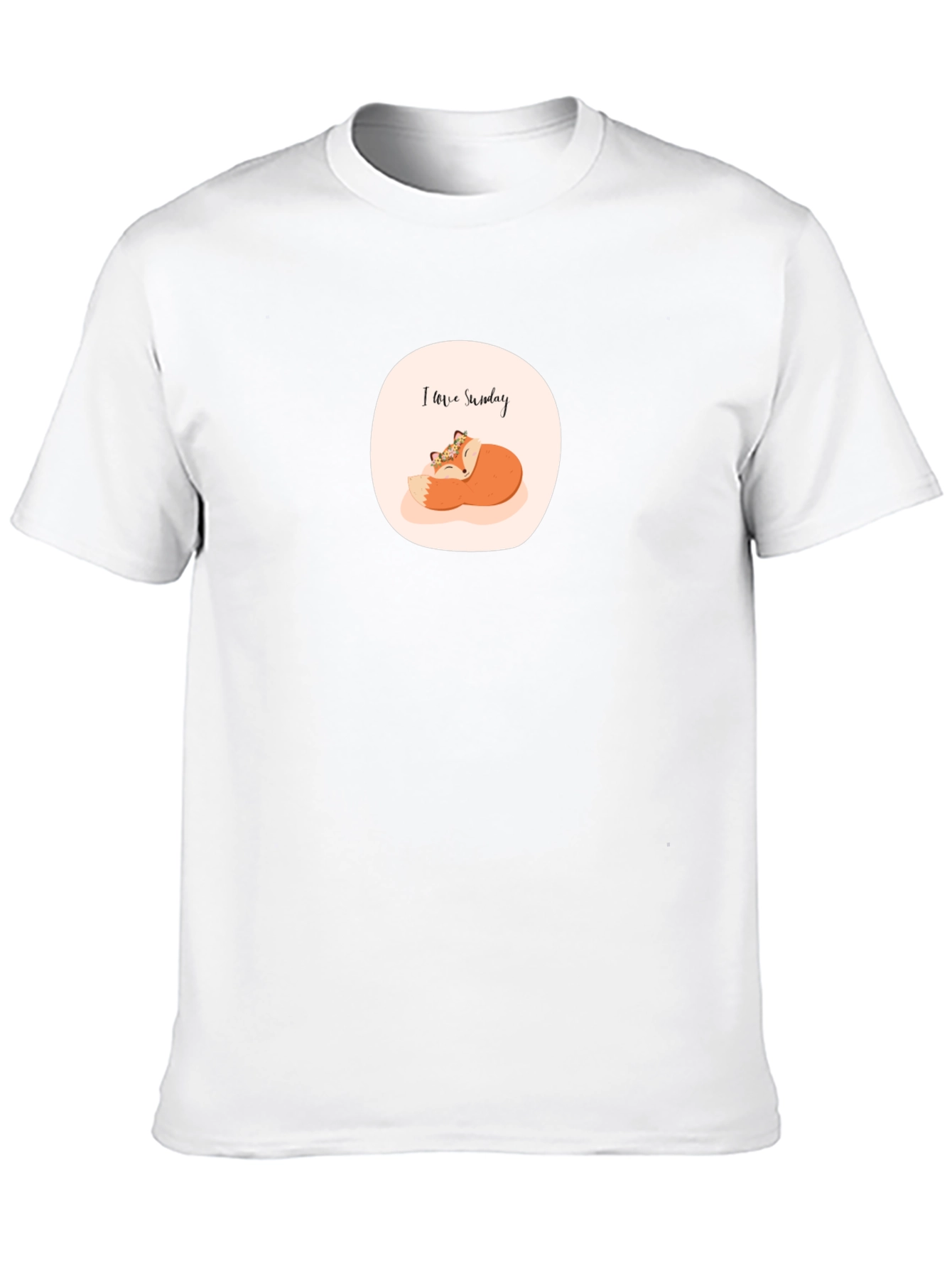Cute I Love Sunday Fox T-Shirt