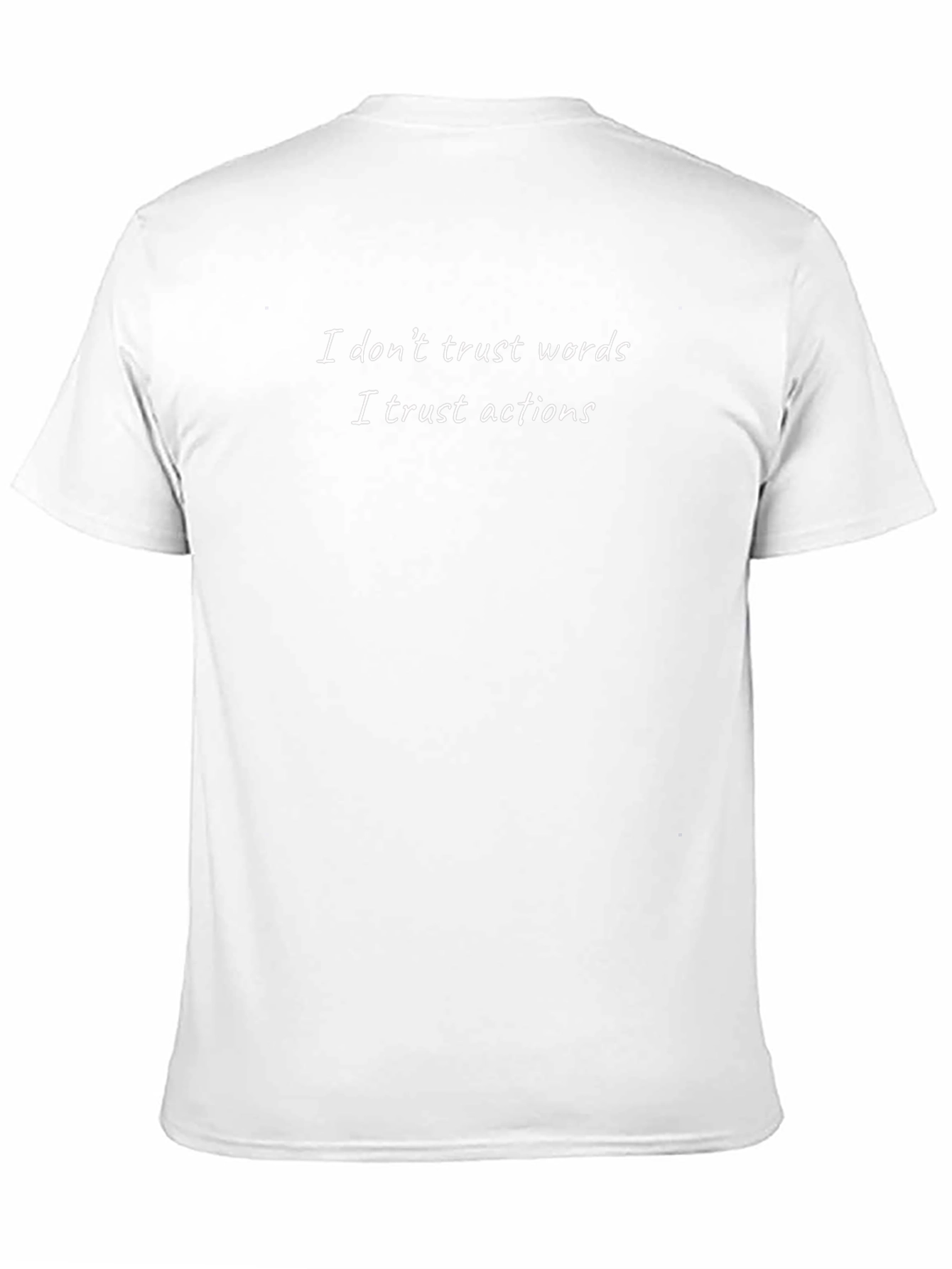 Trust Actions Tee - Motivational Black T-Shirt