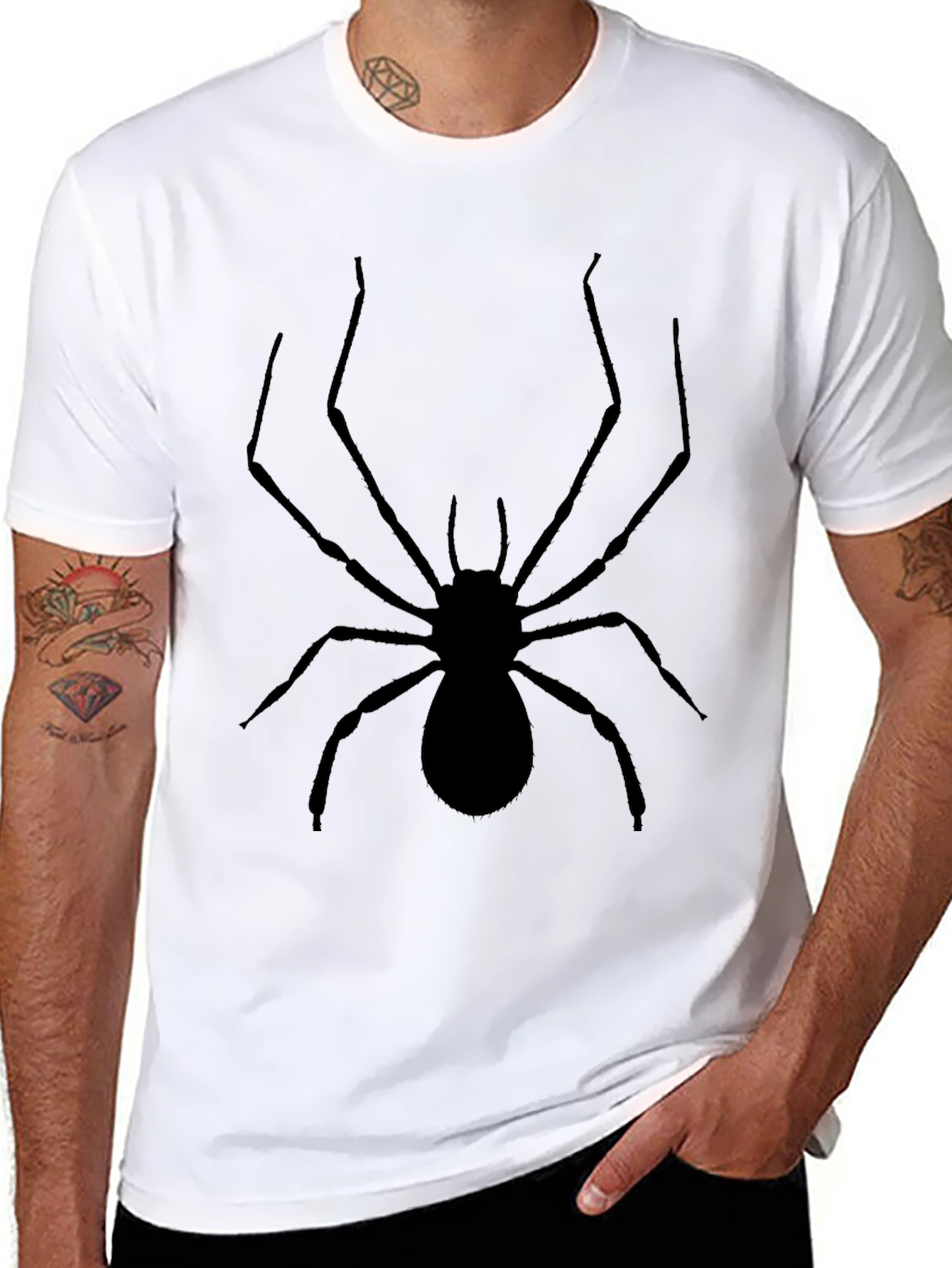 Black Spider Graphic T-Shirt