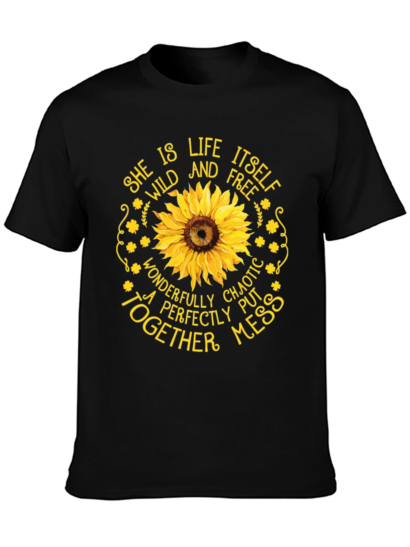 She is Life Sunflower Graphic T-Shirt