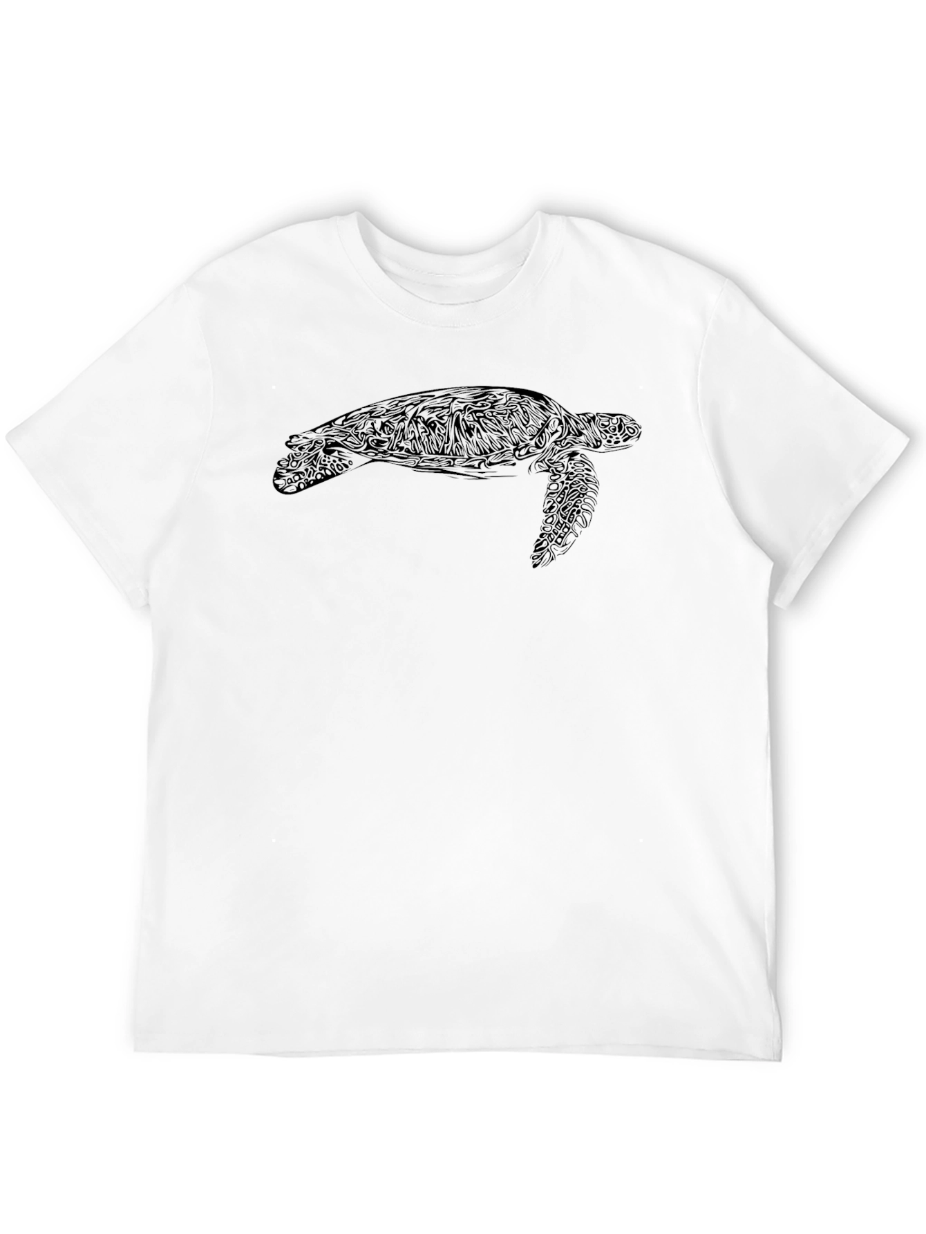Black Turtle Graphic Tee - Sea Life Style